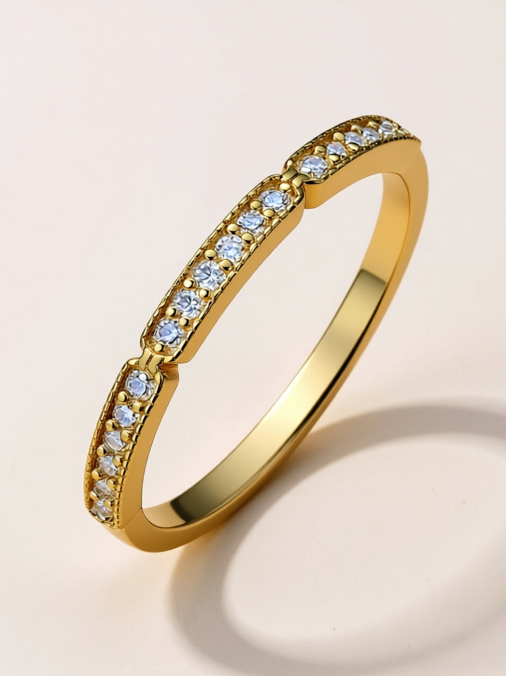 Dainty Moissanite Stacking Ring