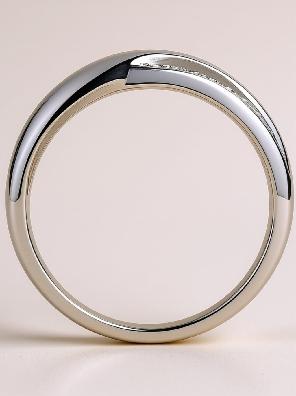 Moissanite Crossover Band Ring – Dainty Pavé Infinity Style