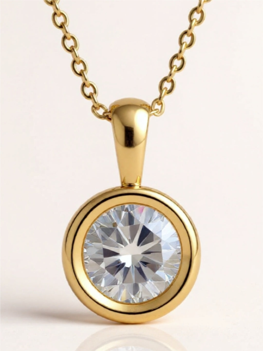 2 Carat Moissanite 925 Sterling Silver Necklace