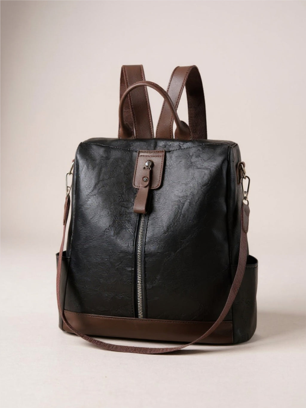 Vegan Leather Backpack Bag