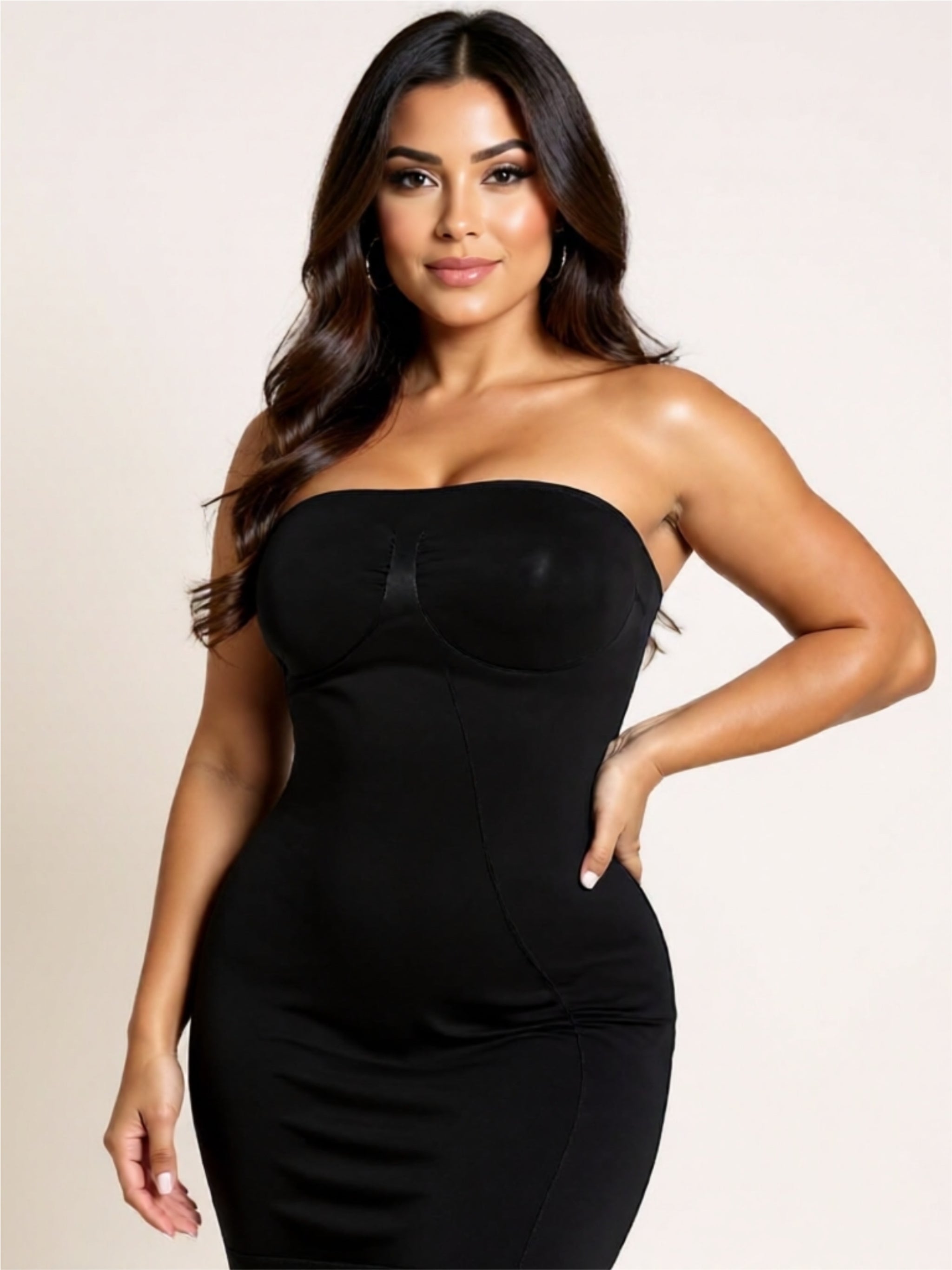 High-Compression Shapewear Bodysuit – Seamless Slimming Control | Nude or Black | High-Stretch Knit