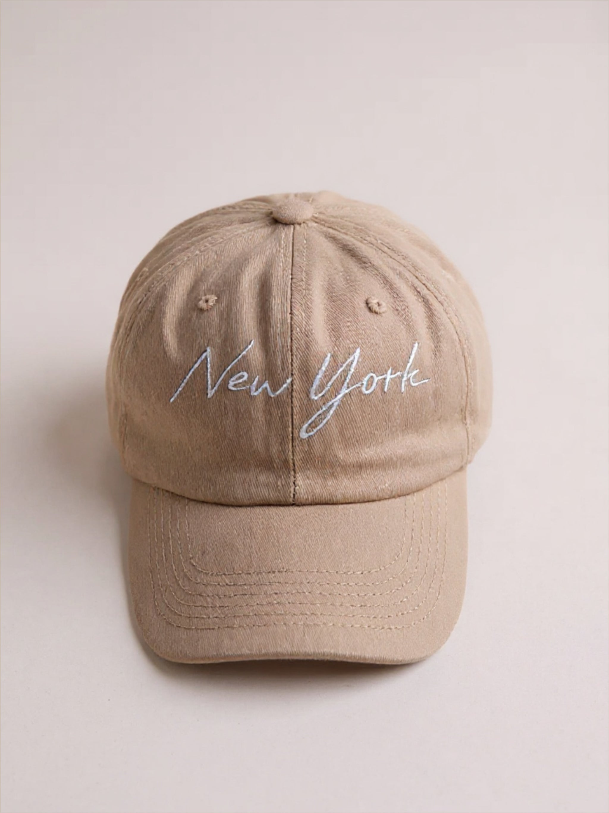 Washed Embroidered City Baseball Cap