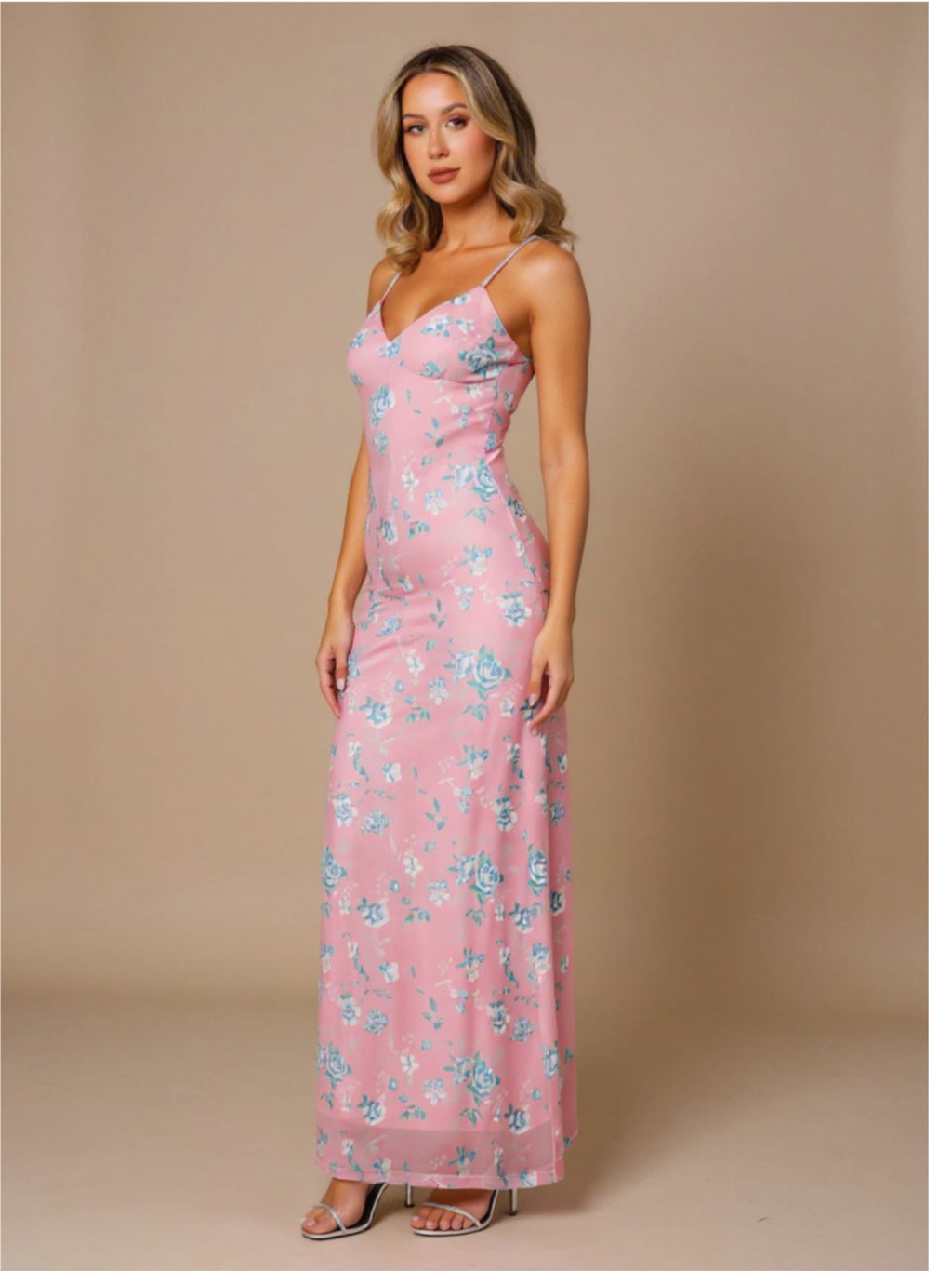 Floral Bodycon Maxi Dress