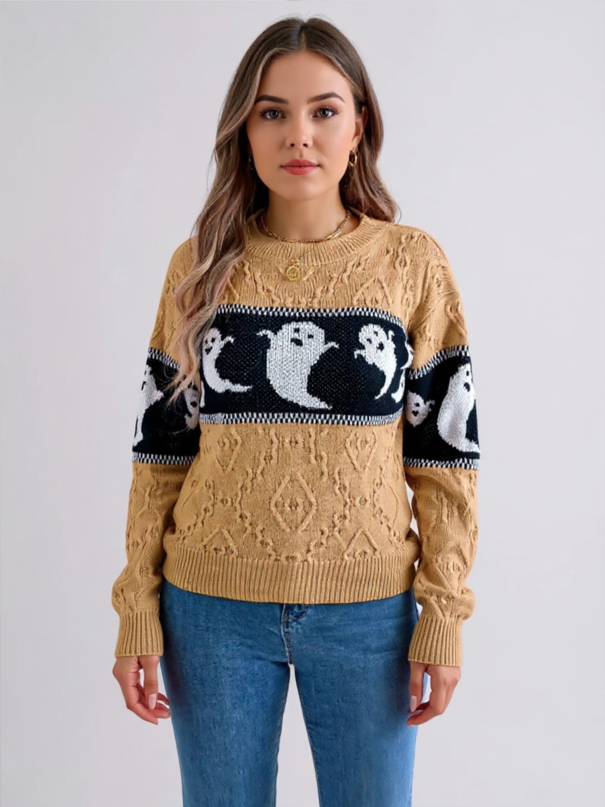 Ghost Round Neck Sweater