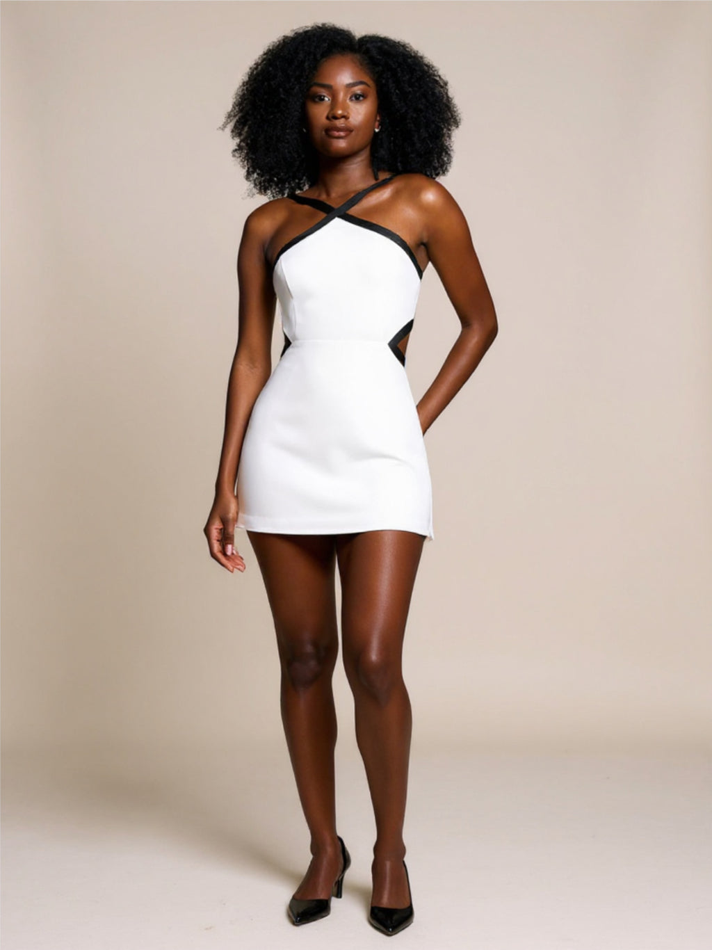 Contrast Toned Tennis Dress