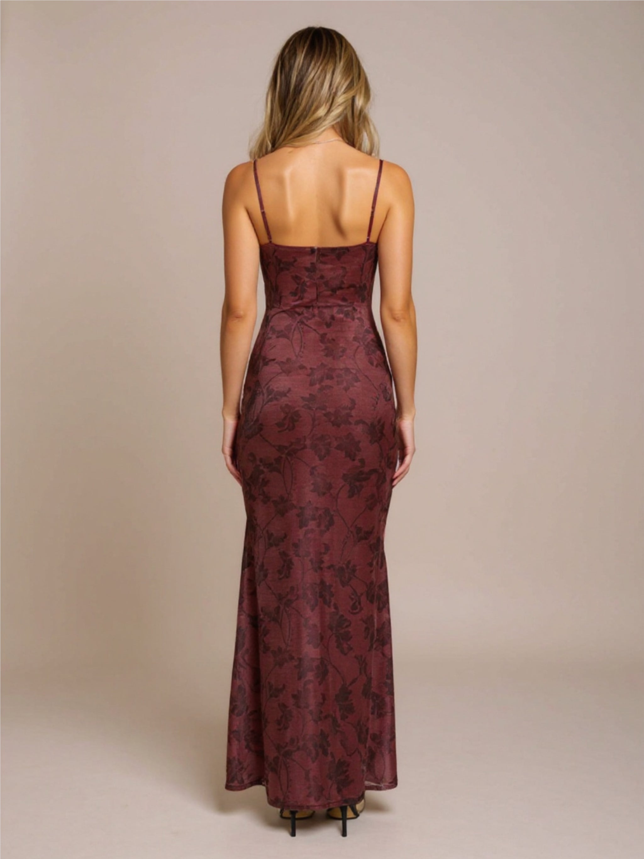 Floral Bodycon Maxi Dress