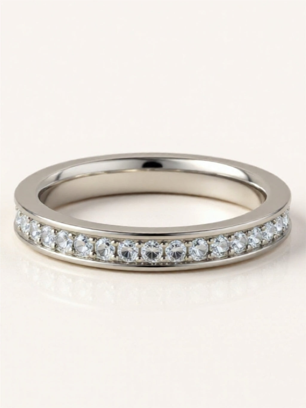 925 Sterling Silver Moissanite Ring