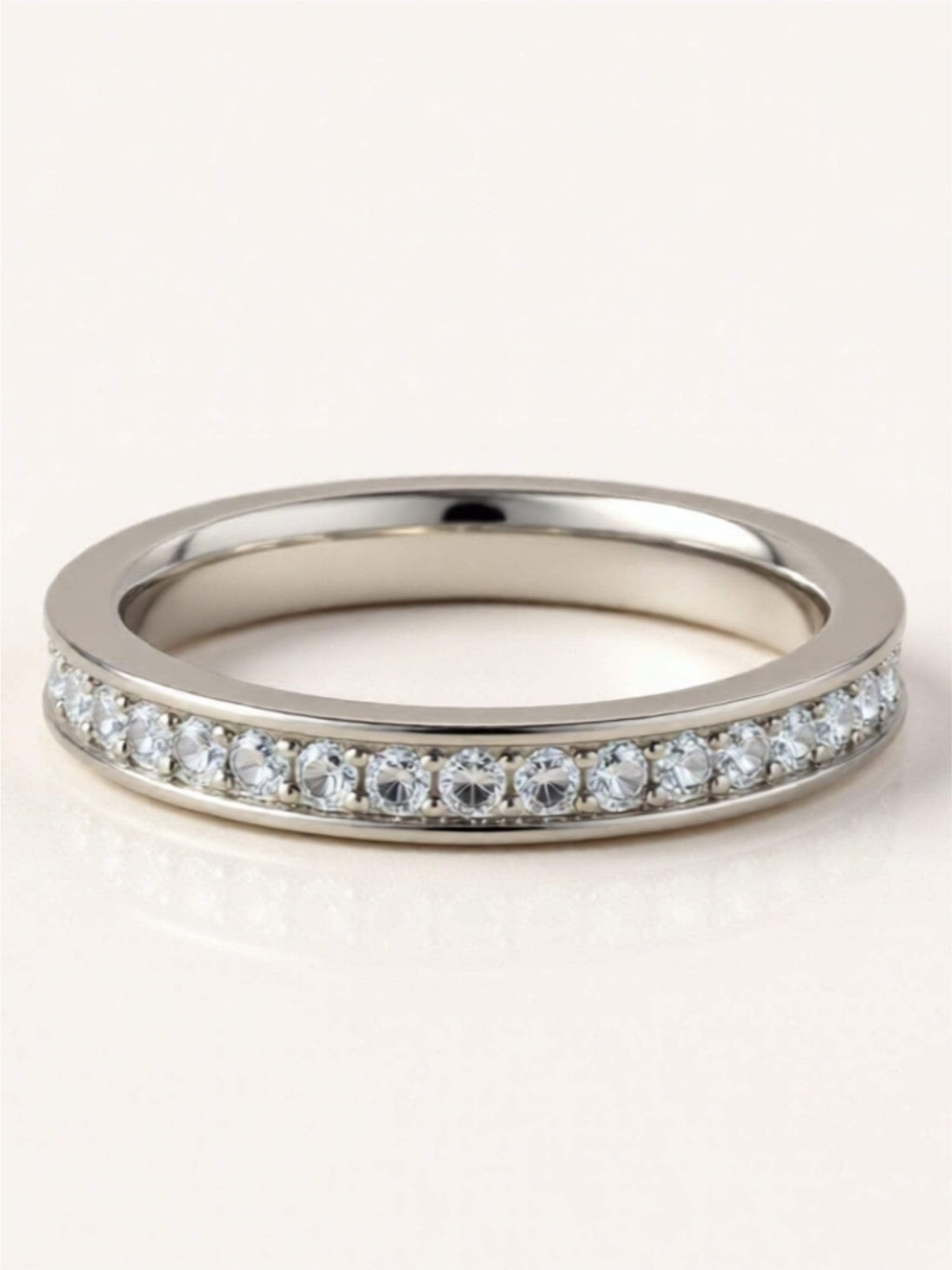 925 Sterling Silver Moissanite Ring