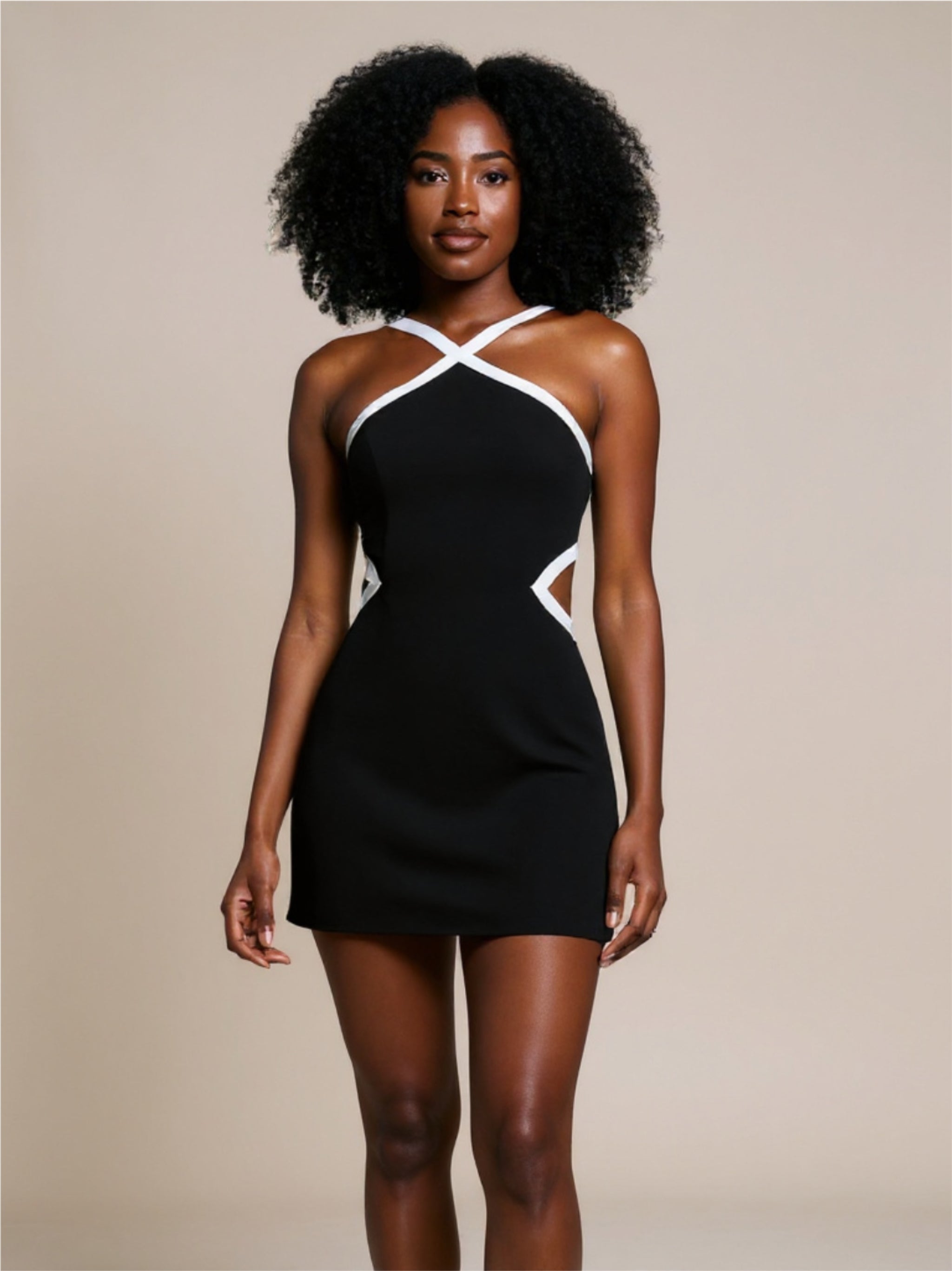 Contrast Toned Tennis Dress