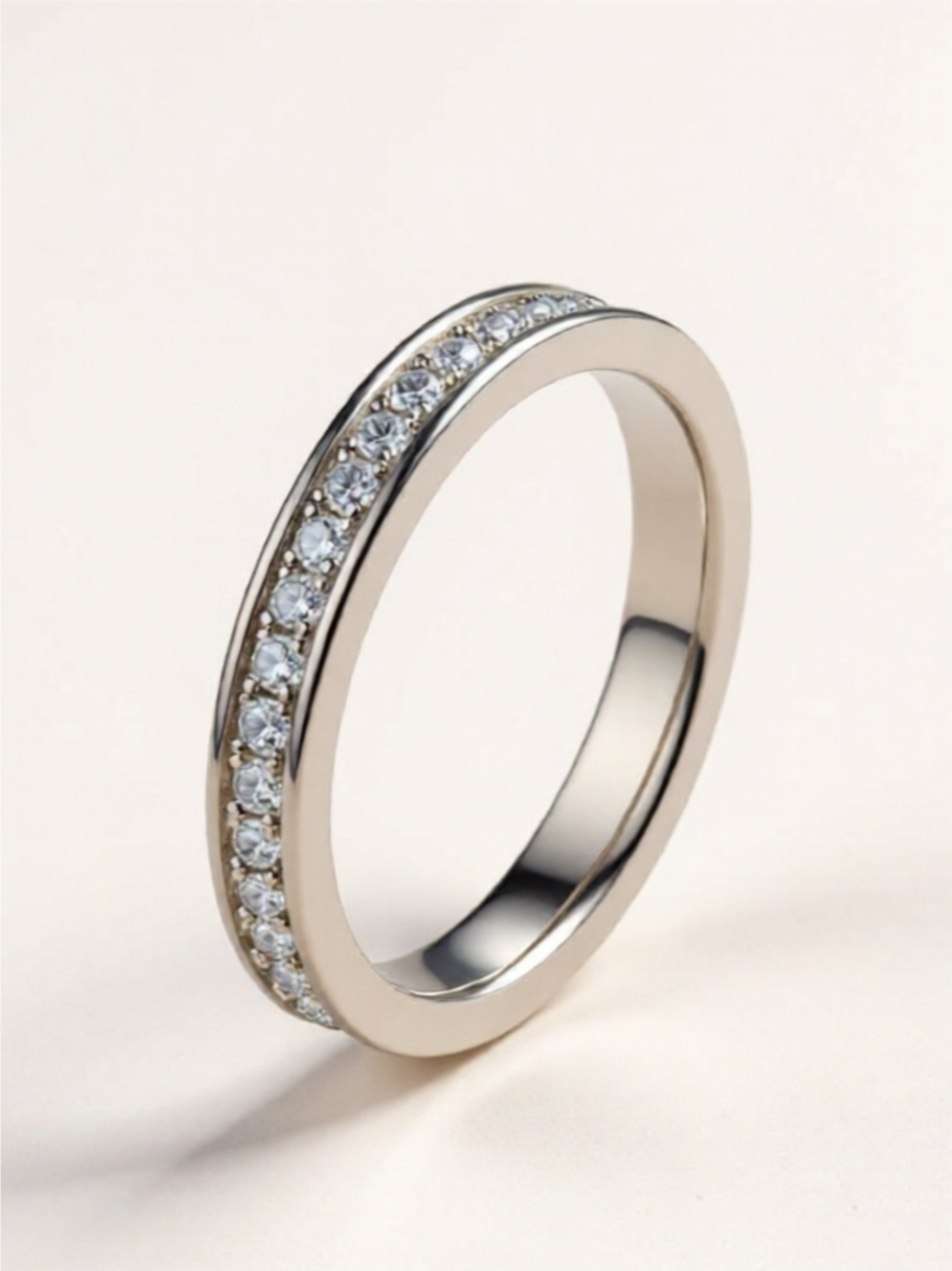 925 Sterling Silver Moissanite Ring