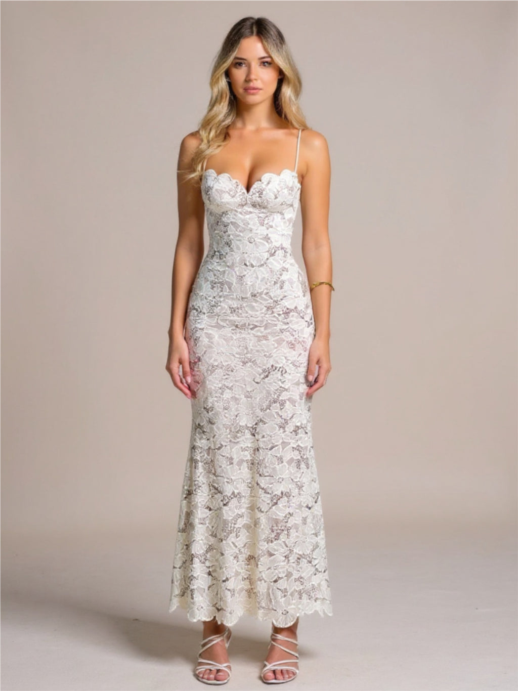 White Lace Bodycon Dress