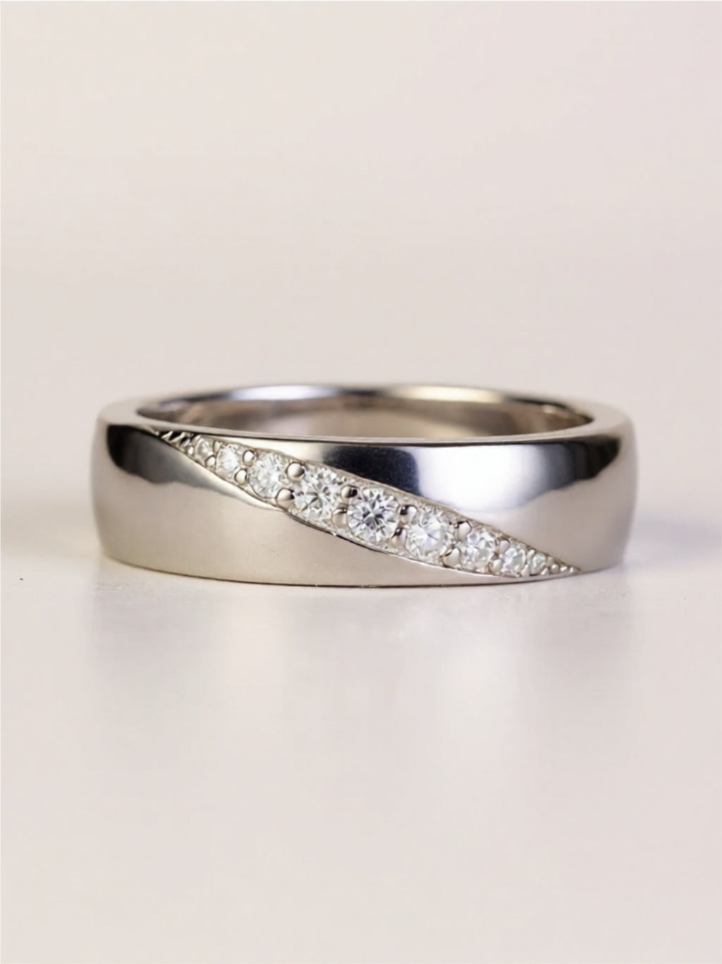 925 Sterling Silver Moissanite Ring