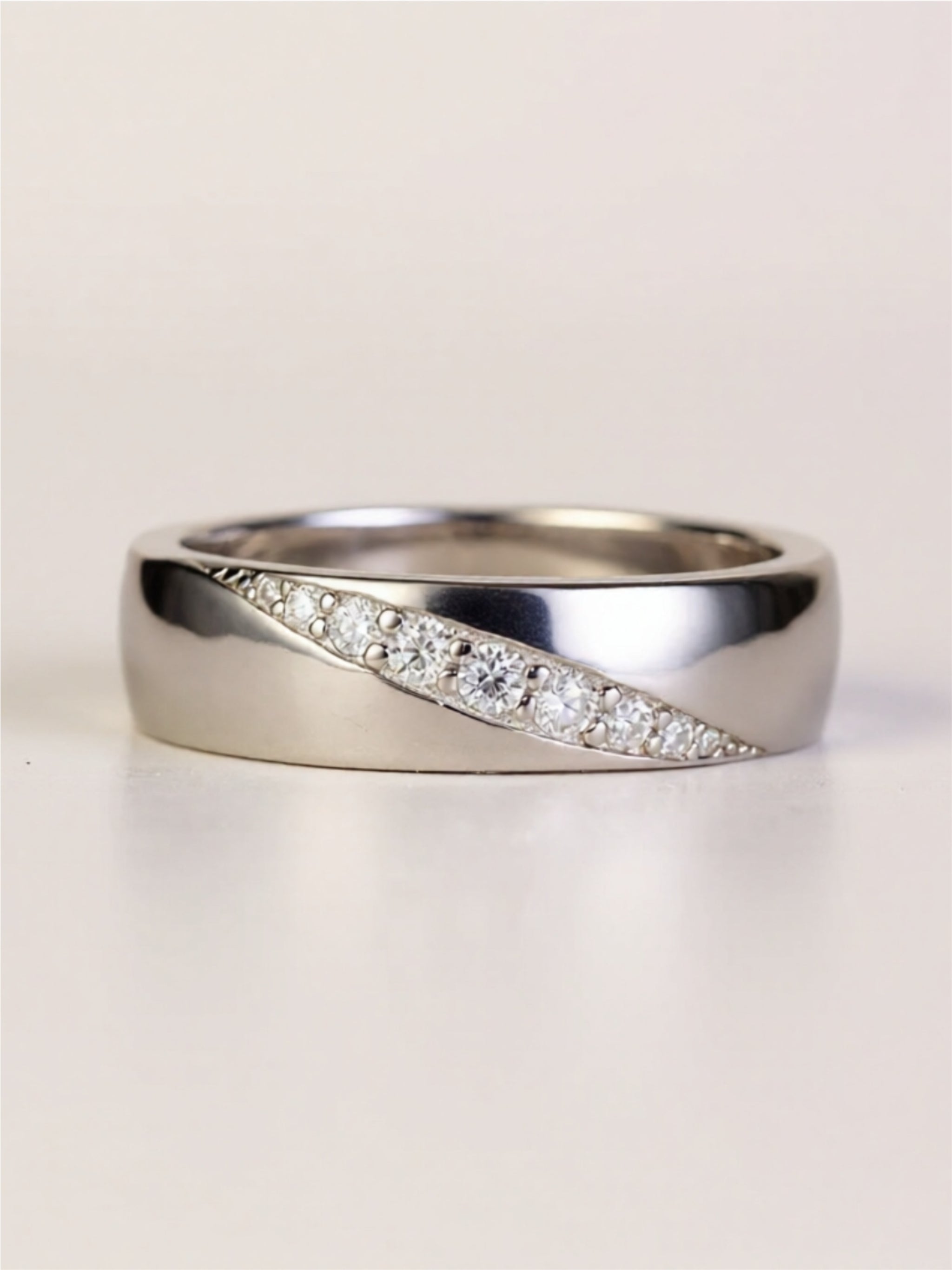 925 Sterling Silver Moissanite Ring