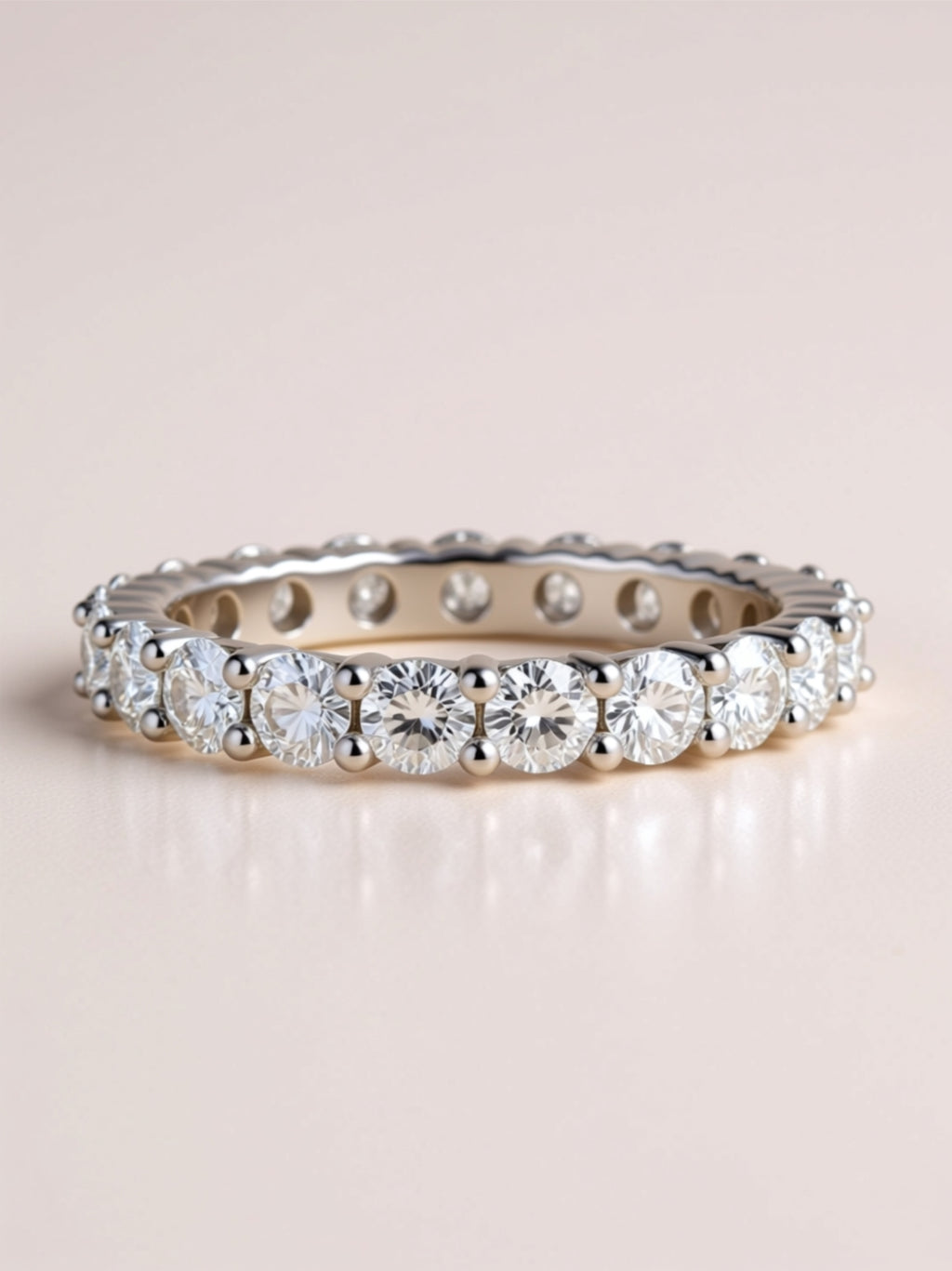 Moissanite Eternity Band