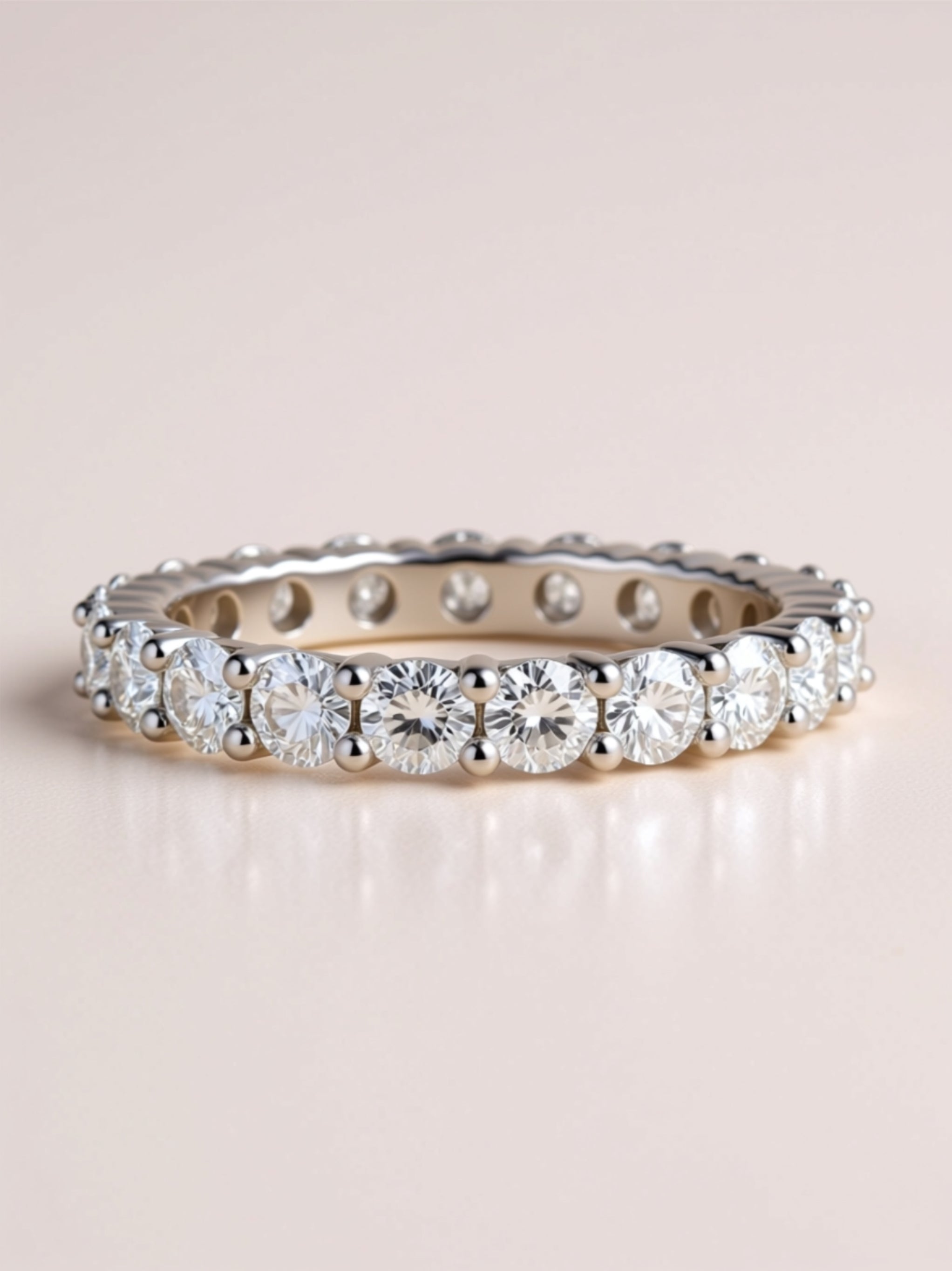Moissanite Eternity Band
