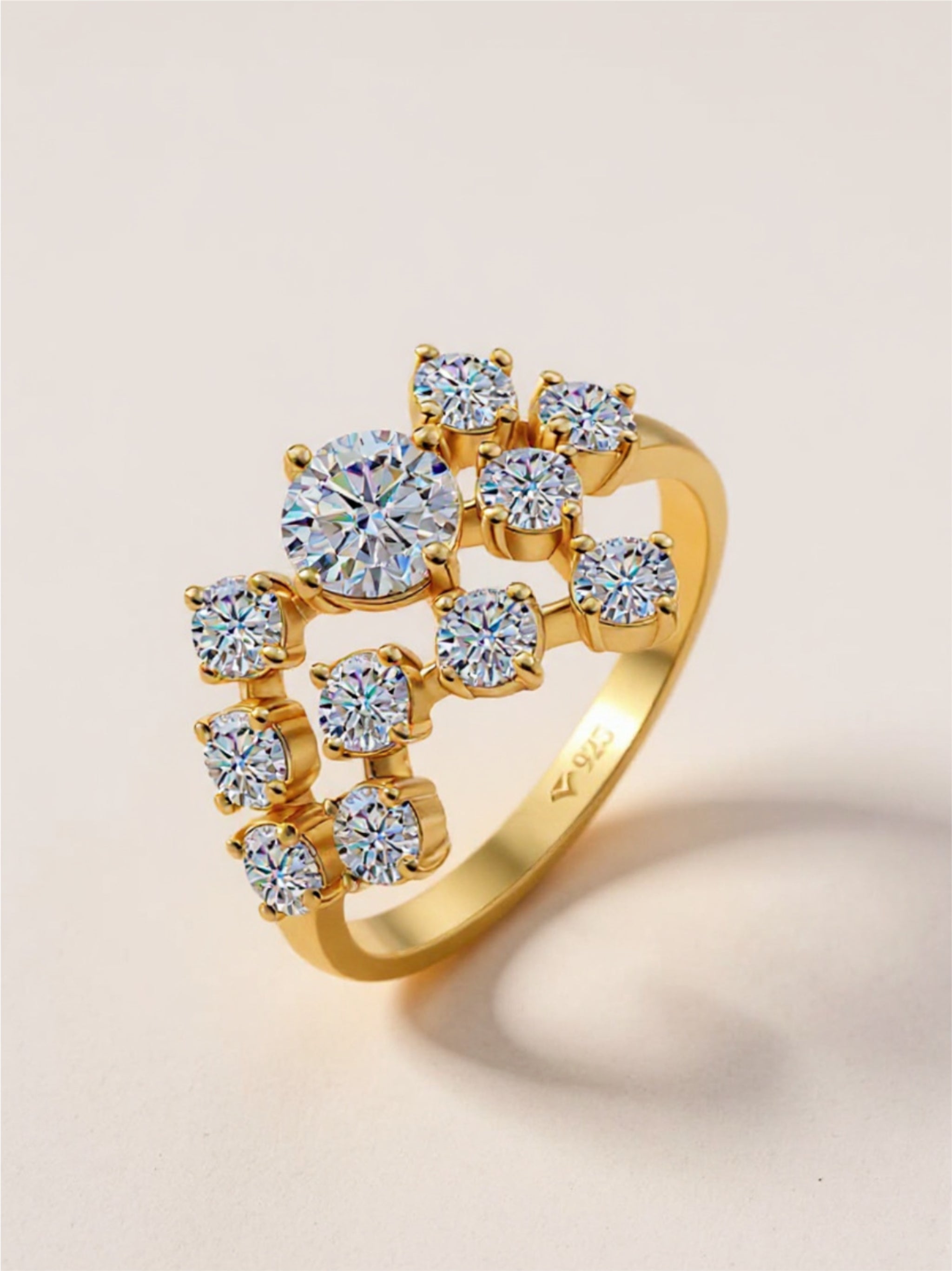 1.2 Carat Moissanite 925 Sterling Silver Ring