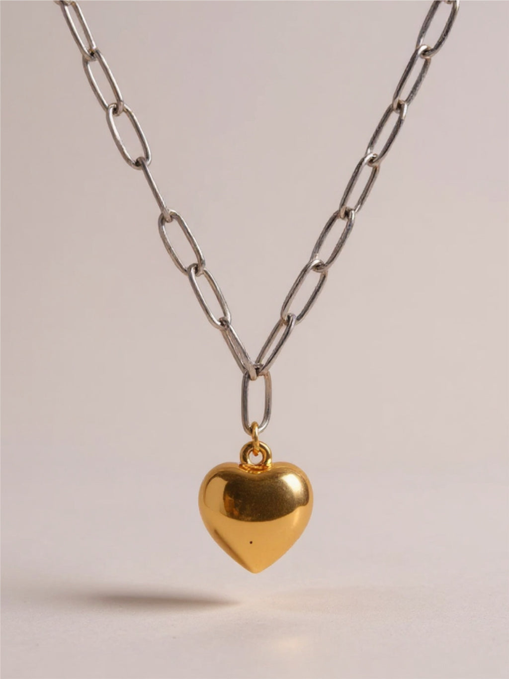 Stainless Steel Heart Pendant Necklace