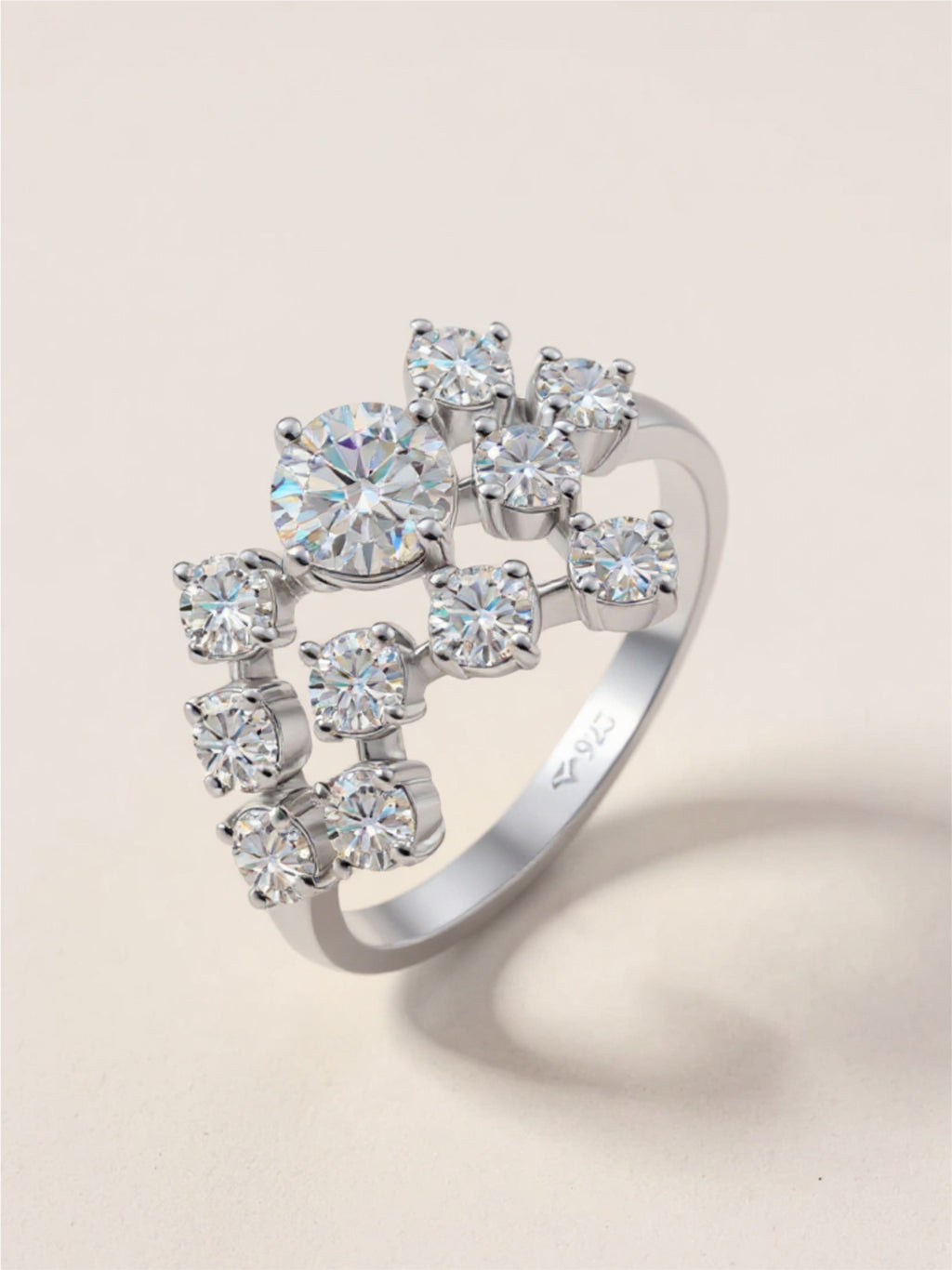 1.2 Carat Moissanite 925 Sterling Silver Ring