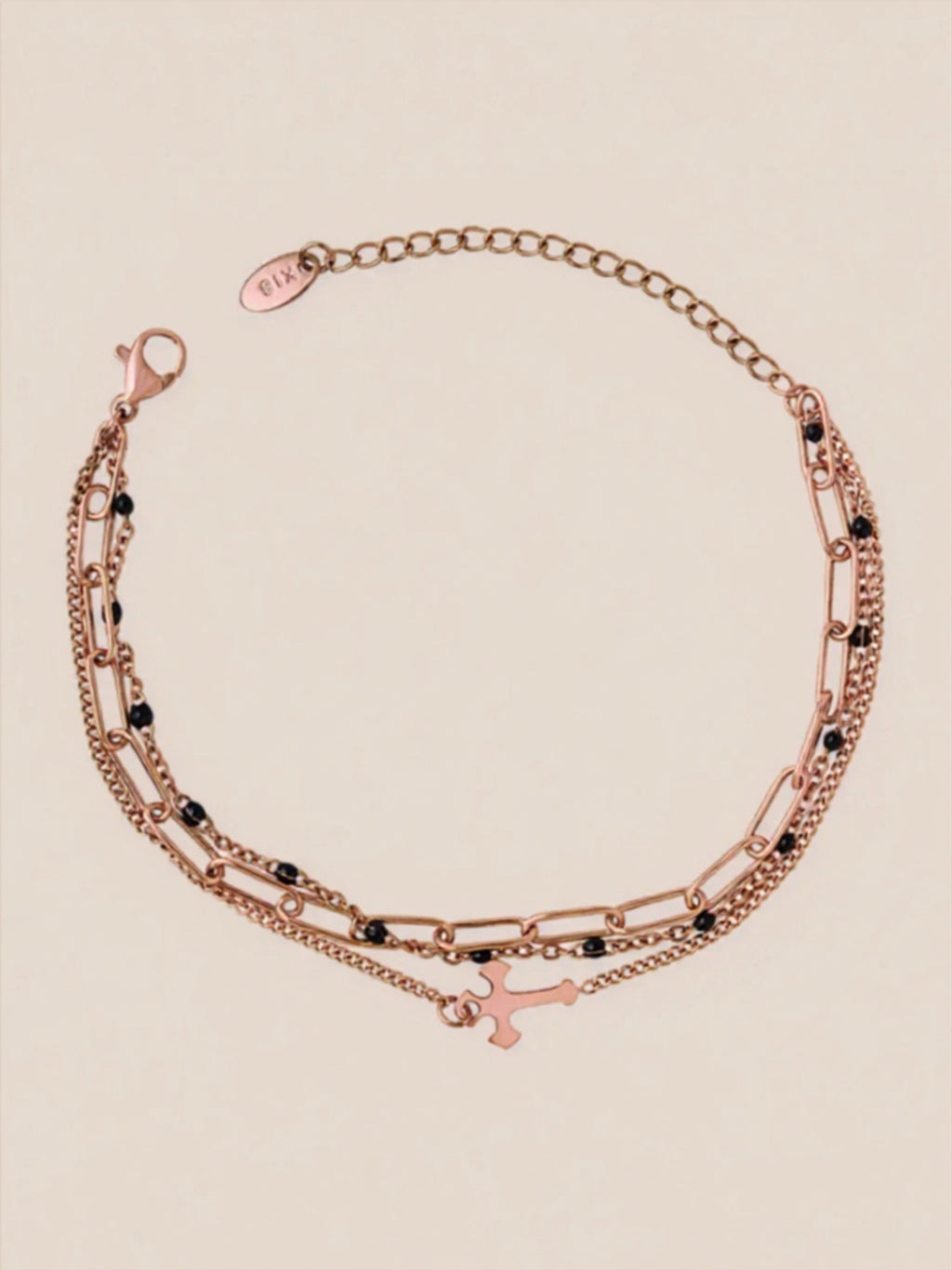 Titanium Steel Three-Layered Bracelet