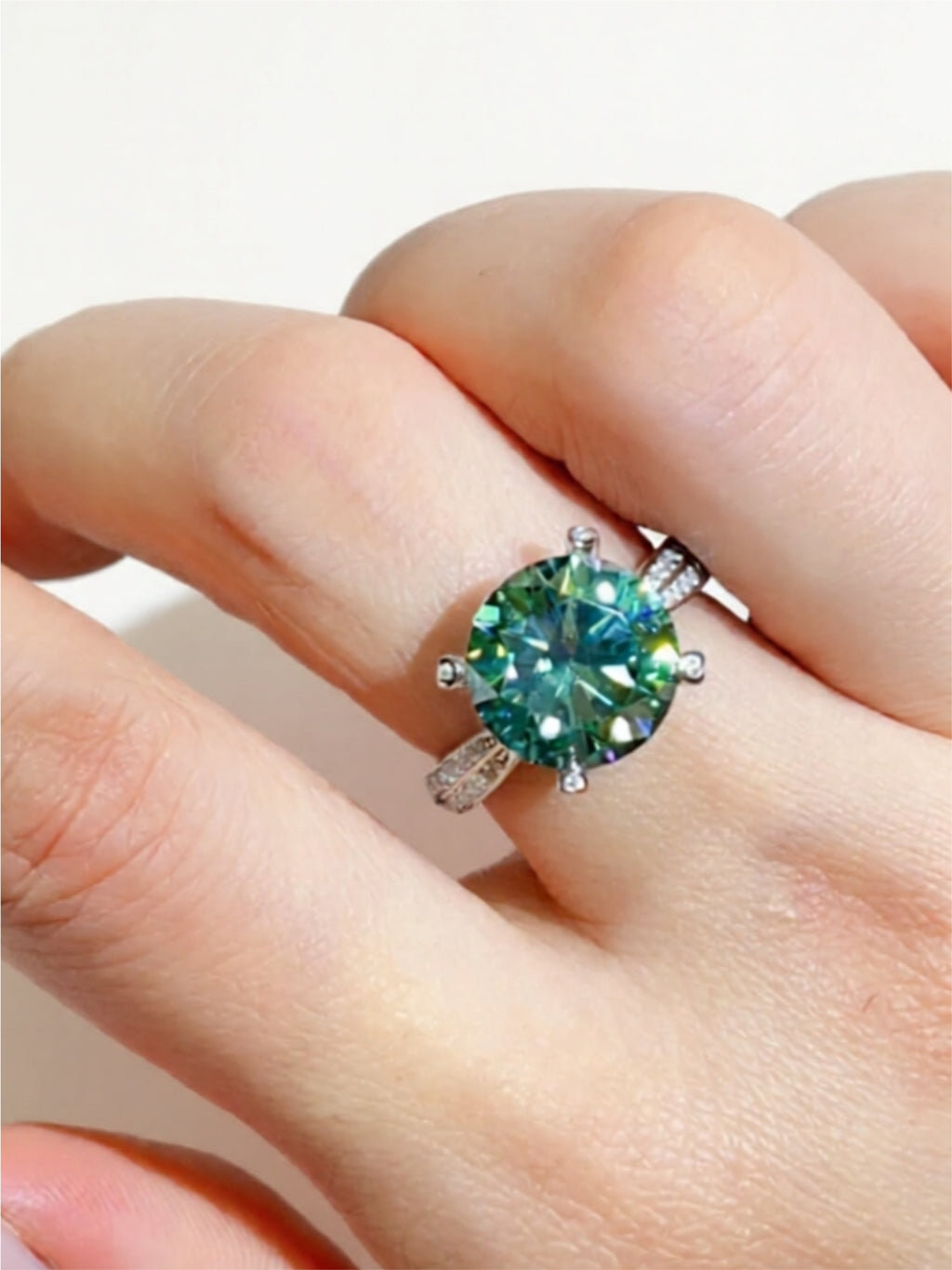 5 Carat Moissanite 925 Sterling Silver Ring