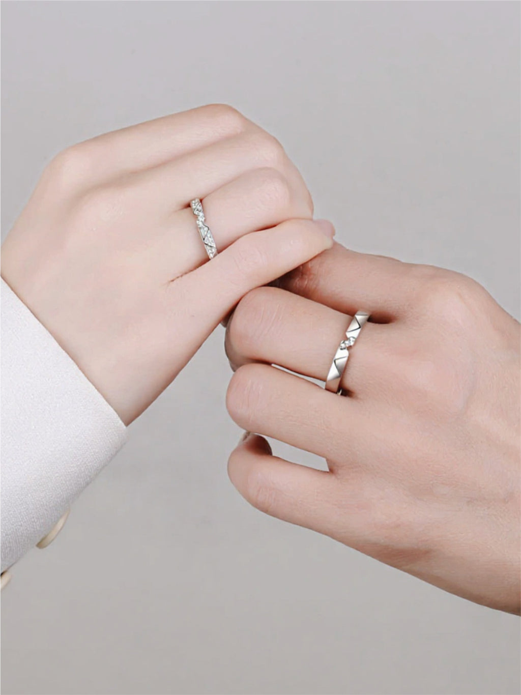 Moissanite Minimalist 925 Sterling Silver Ring