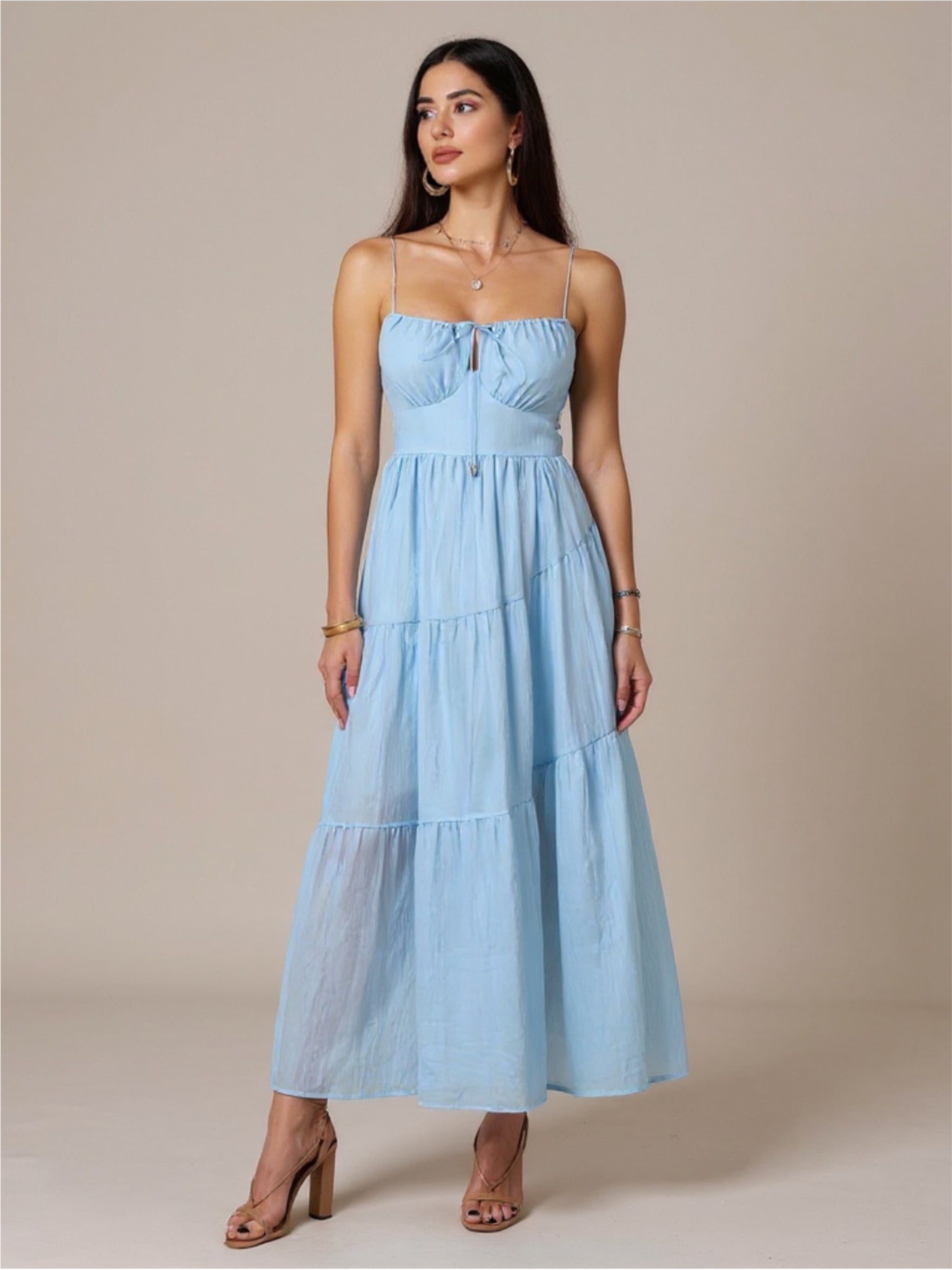 Smocked Tiered Maxi Dress