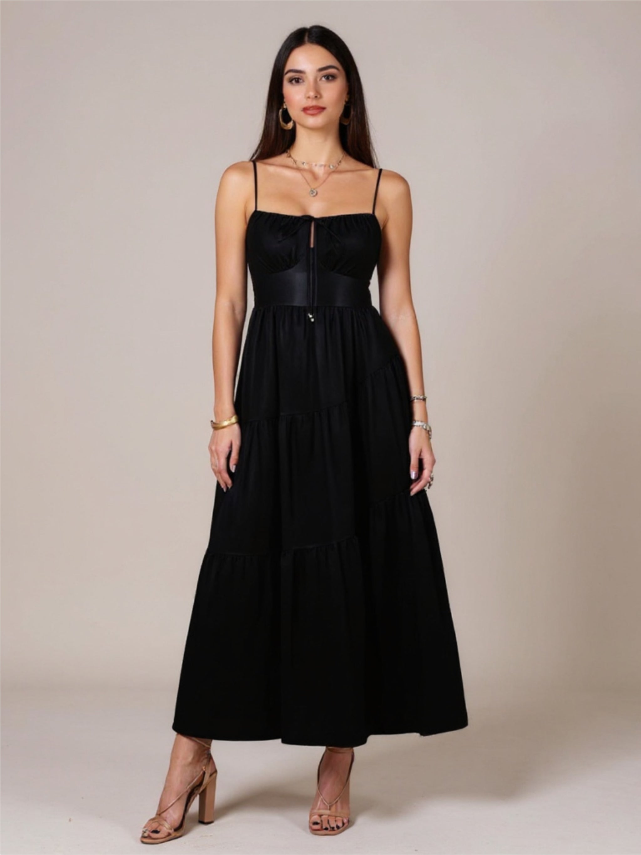 Smocked Tiered Maxi Dress