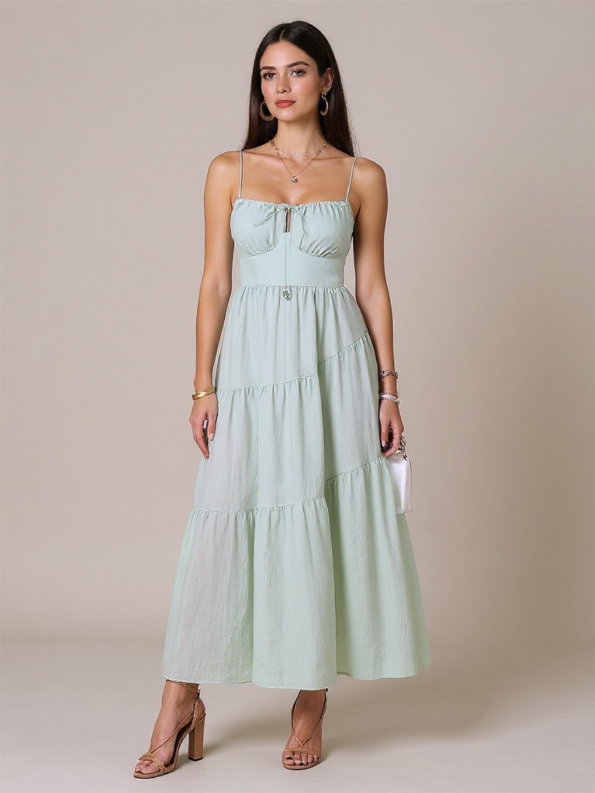 Smocked Tiered Maxi Dress