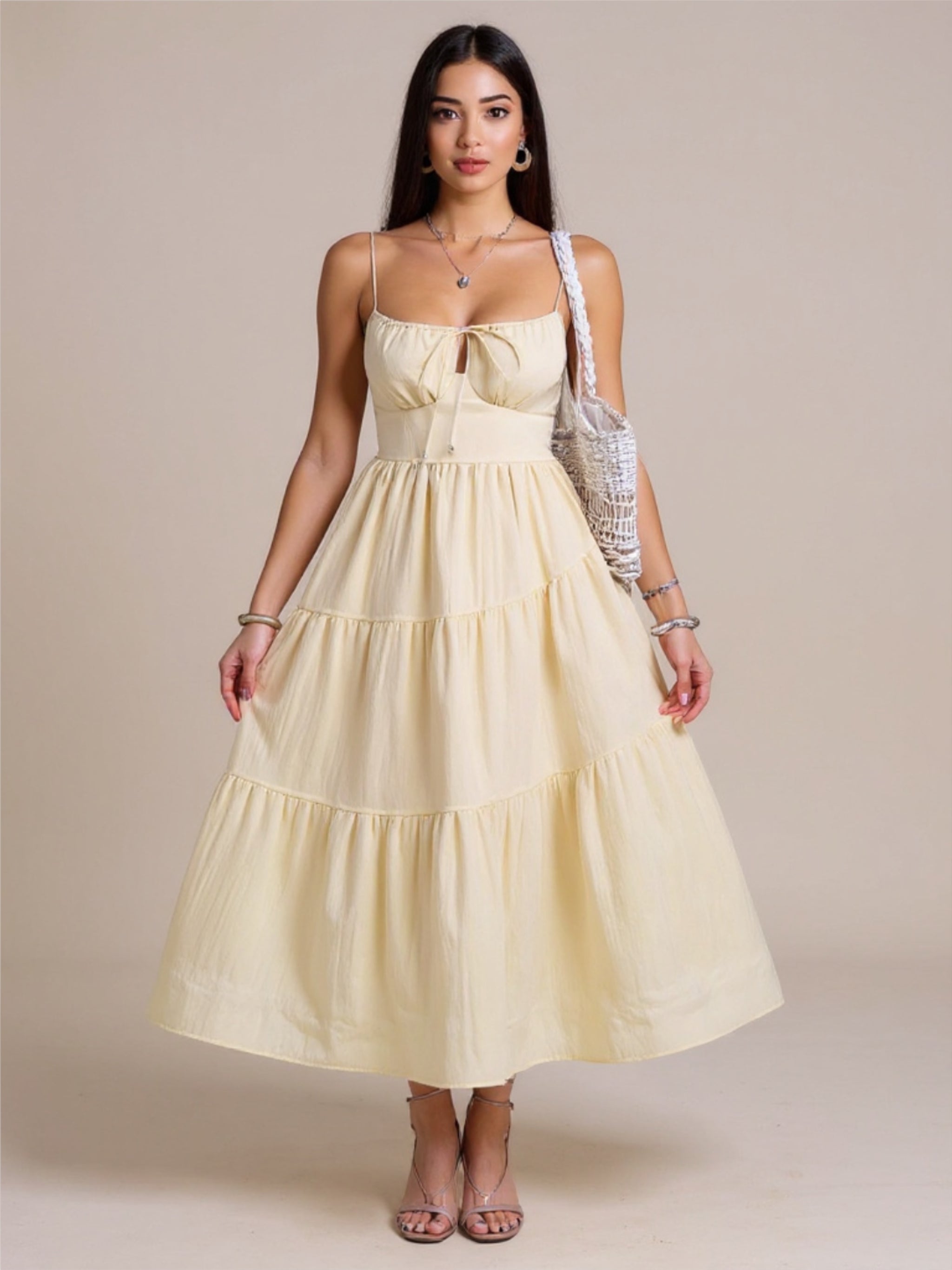 Smocked Tiered Maxi Dress
