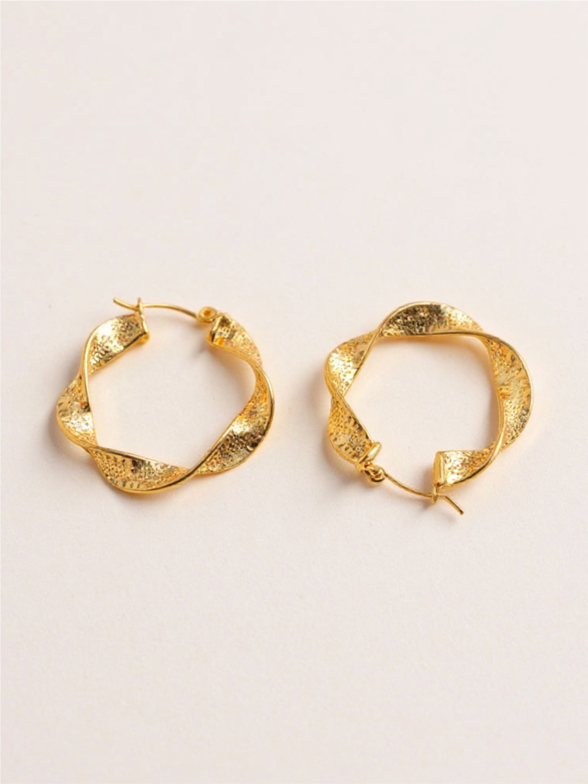 Titanium Steel Twisted Earrings