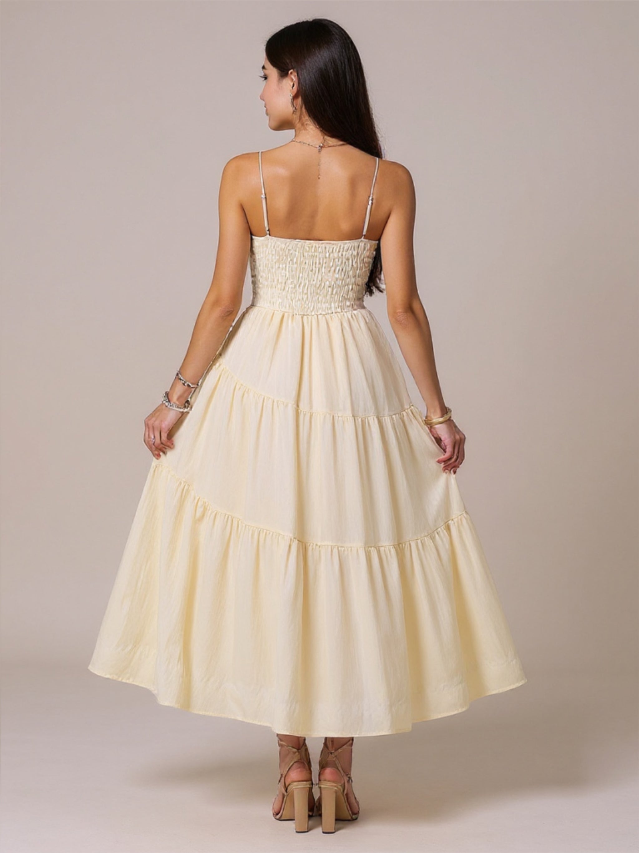 Smocked Tiered Maxi Dress
