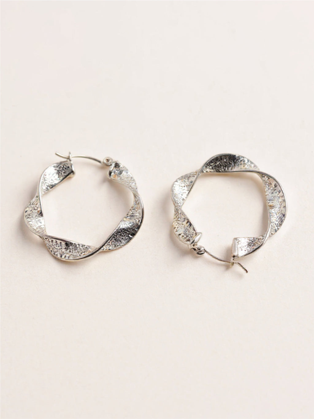 Titanium Steel Twisted Earrings