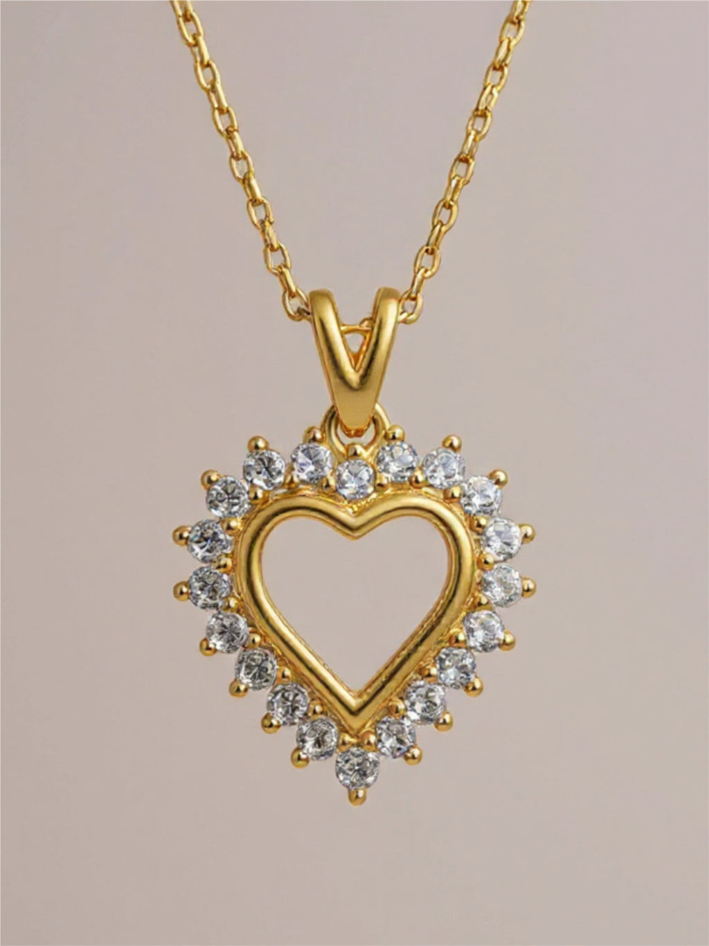 Moissanite 925 Sterling Silver Heart Pendant Necklace