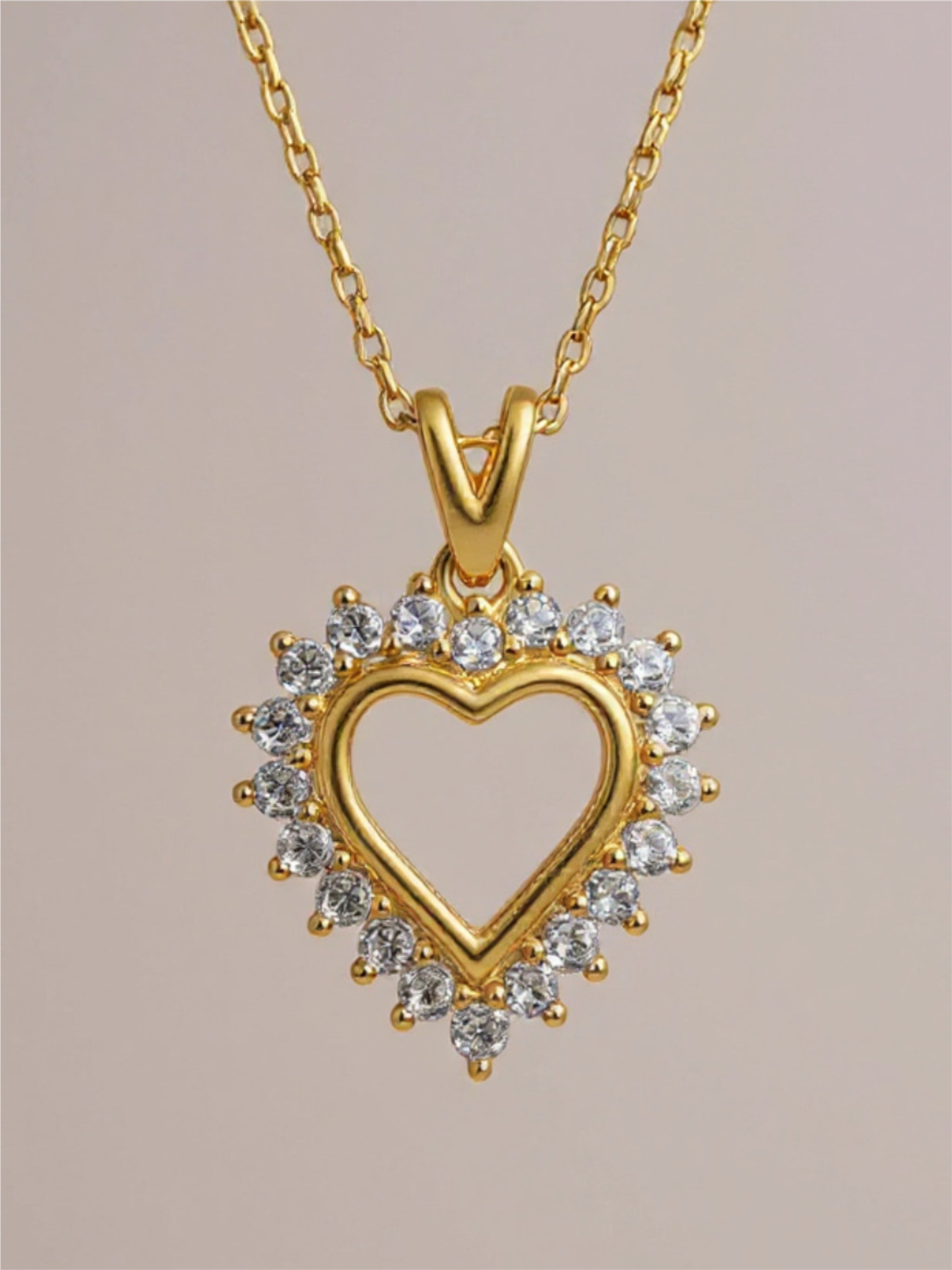 Moissanite 925 Sterling Silver Heart Pendant Necklace