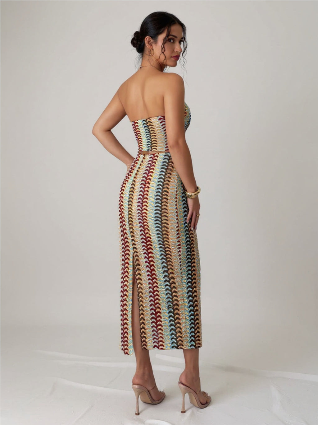 Printed Tube Top & Skirts Set