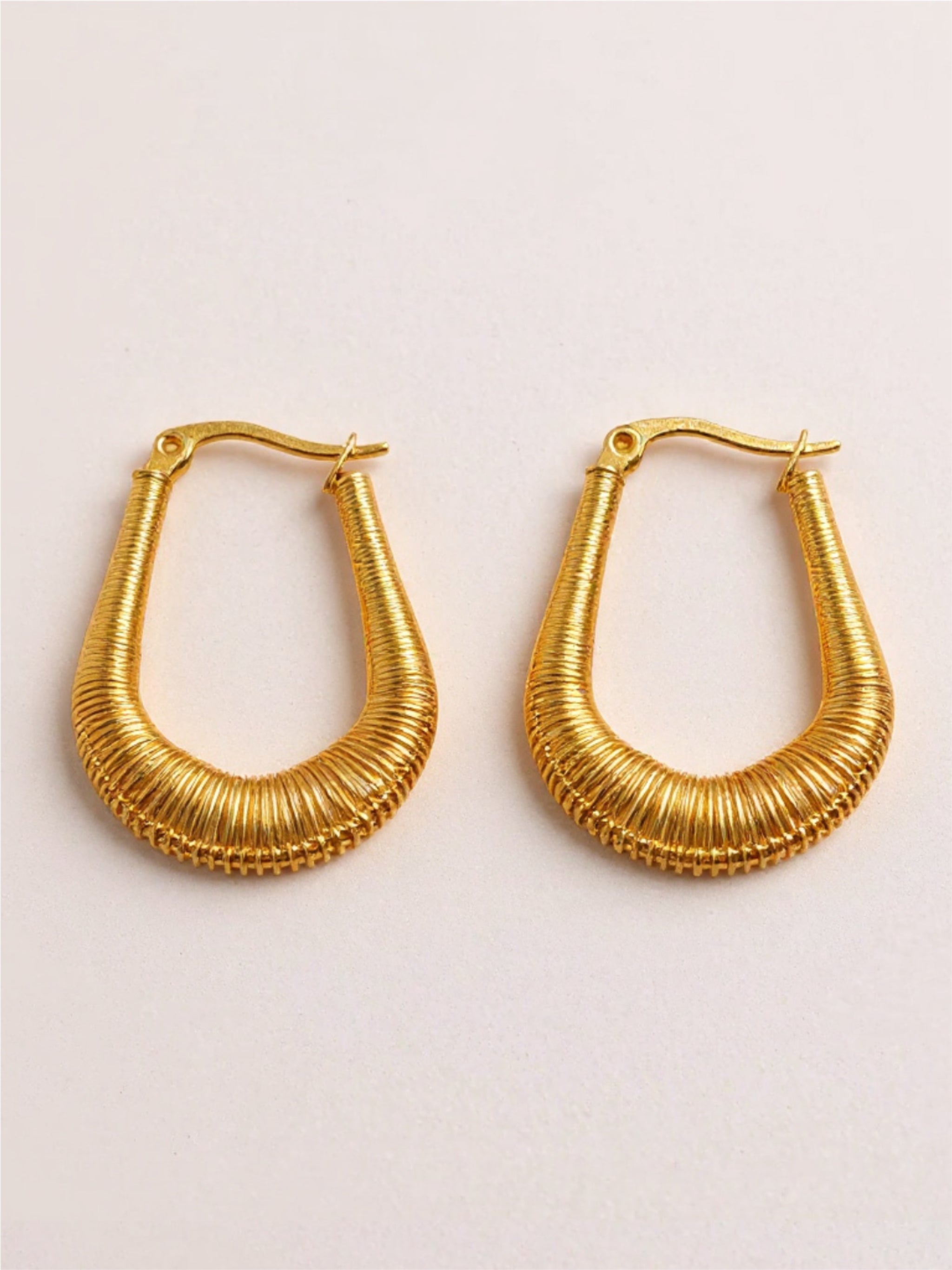 Titanium Steel U Shape Earrings
