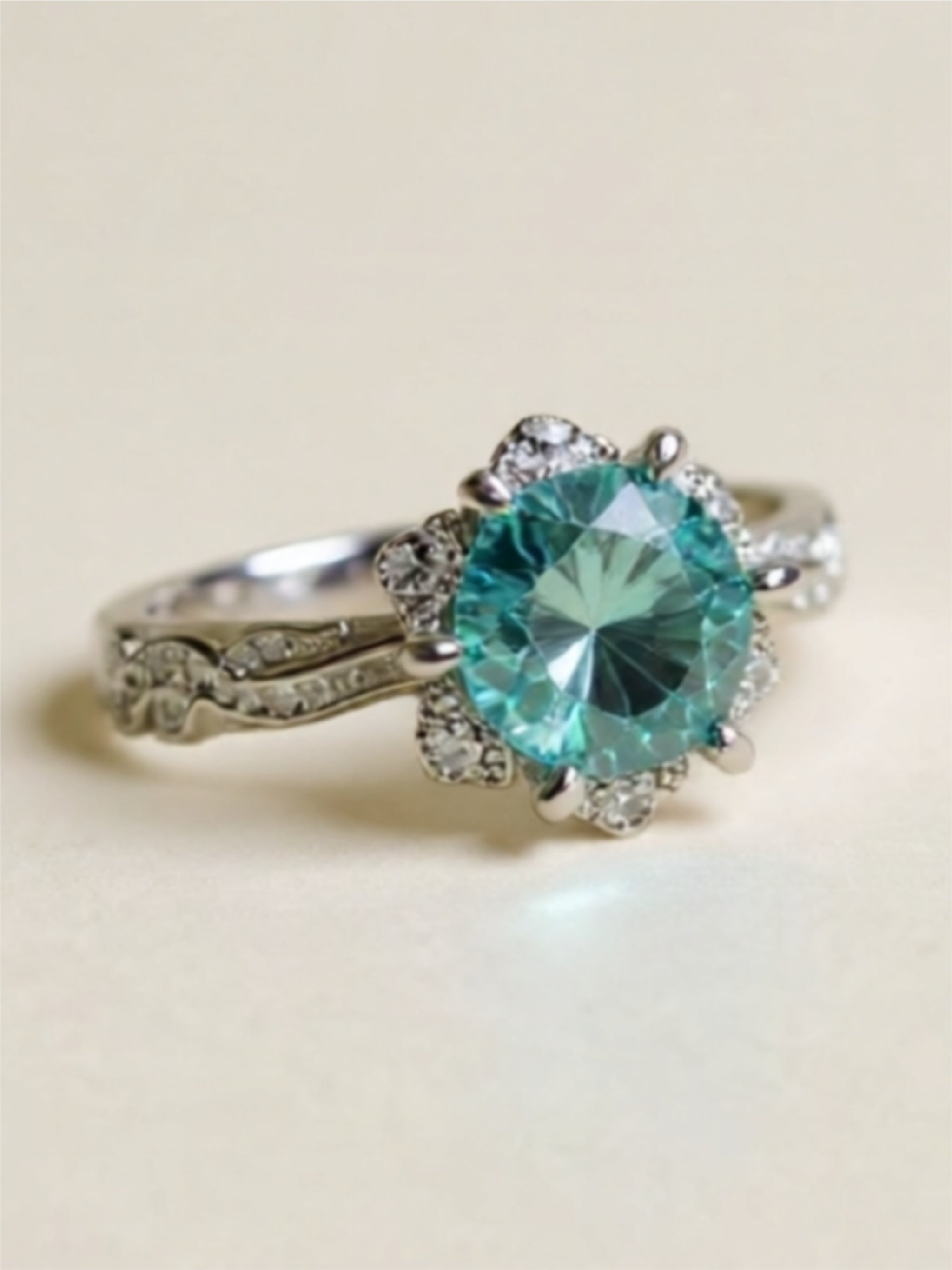 2 Carat Moissanite 925 Sterling Silver Ring