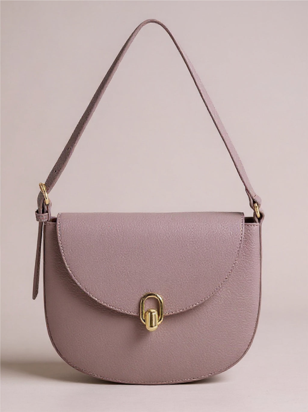 Metal Buckle Shoulder Bag