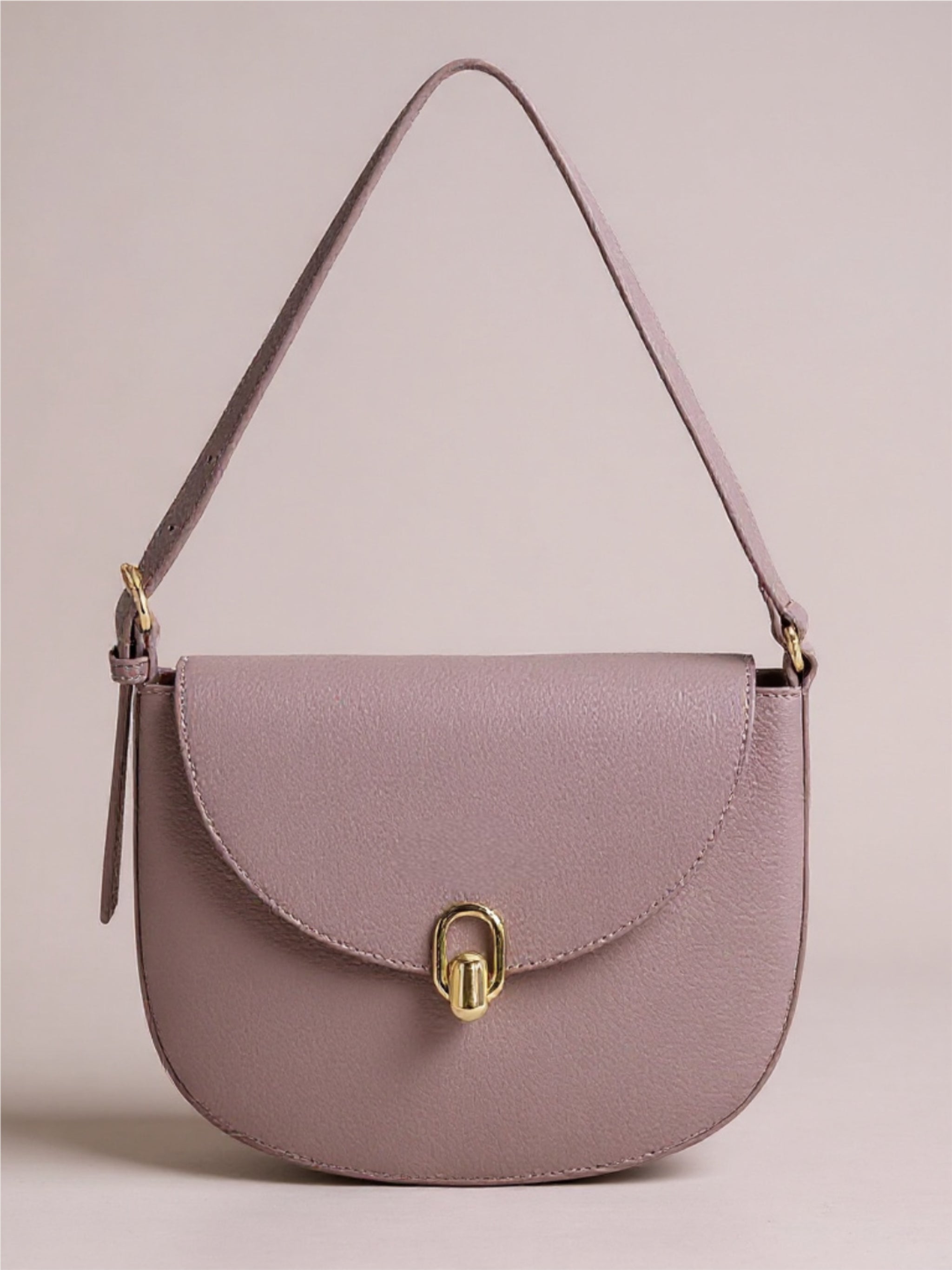 Metal Buckle Shoulder Bag