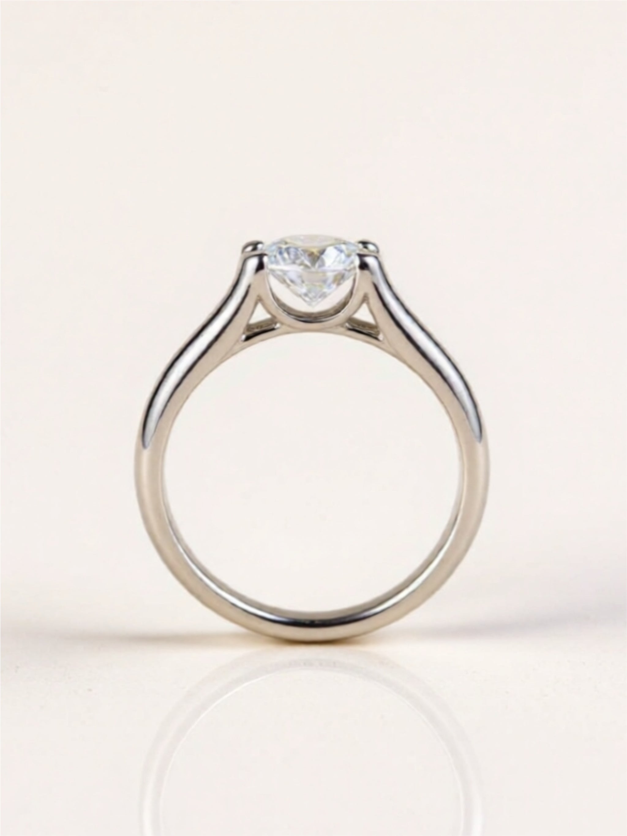 1.5 Carat Moissanite 925 Sterling Silver Ring