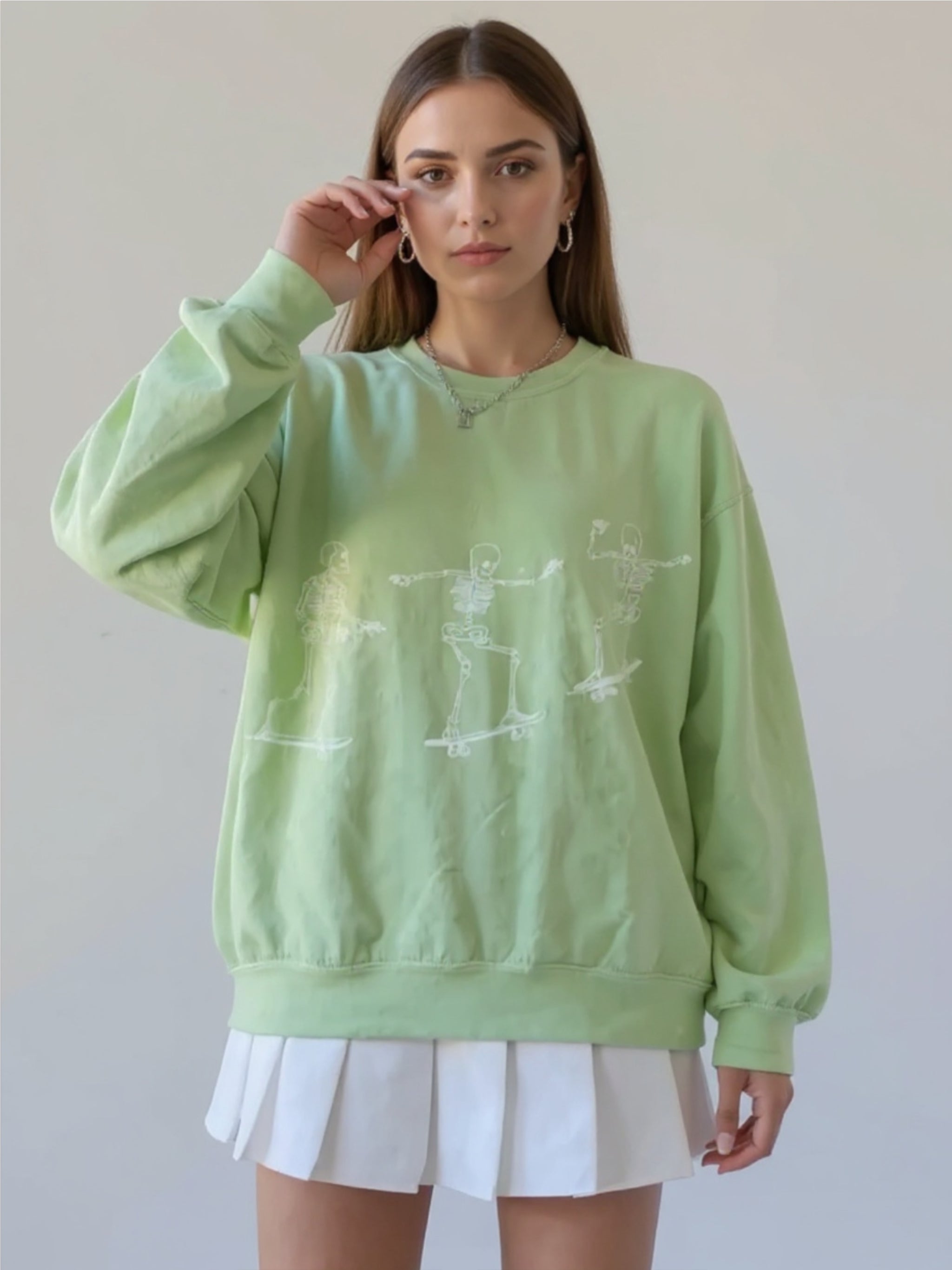 Skeleton Graphic Sweatshirt