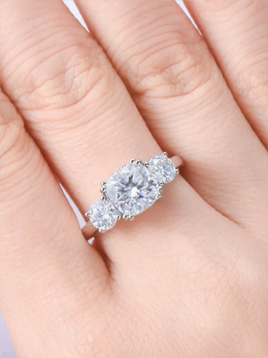 3.5 Carat Moissanite 925 Sterling Silver Ring