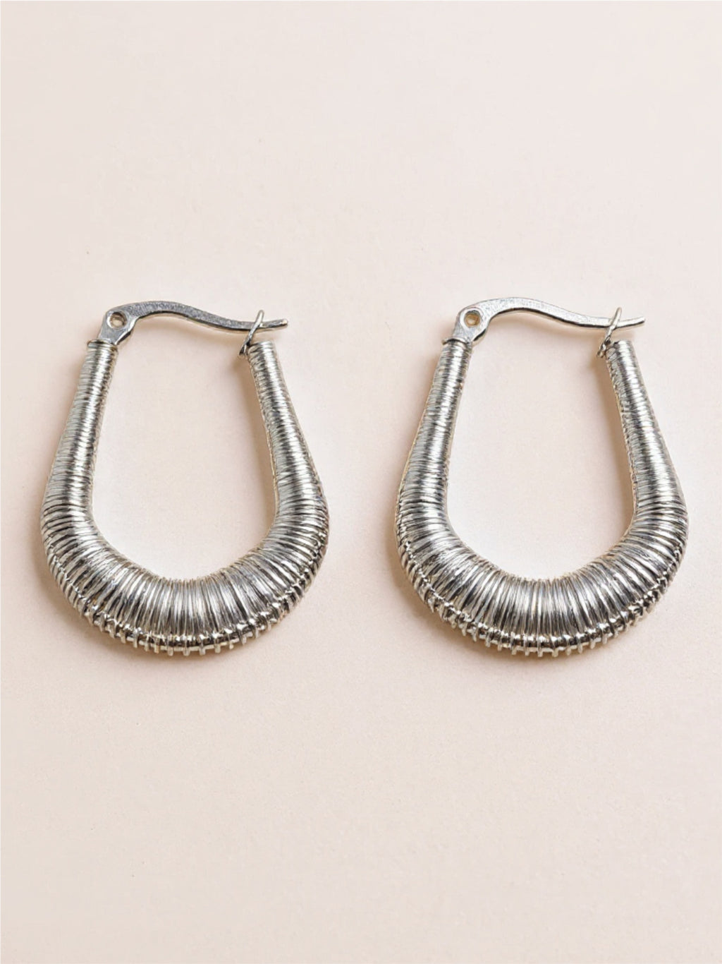Titanium Steel U Shape Earrings