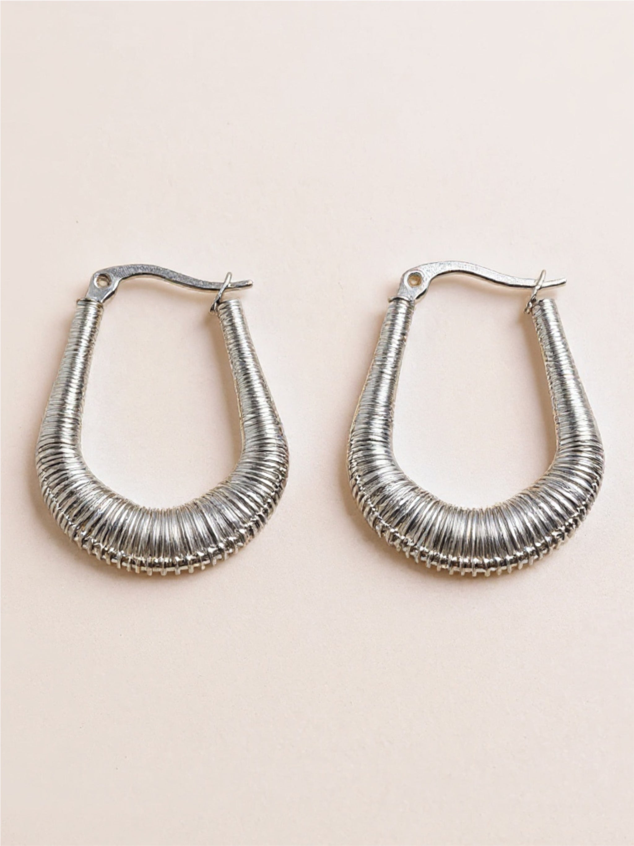 Titanium Steel U Shape Earrings