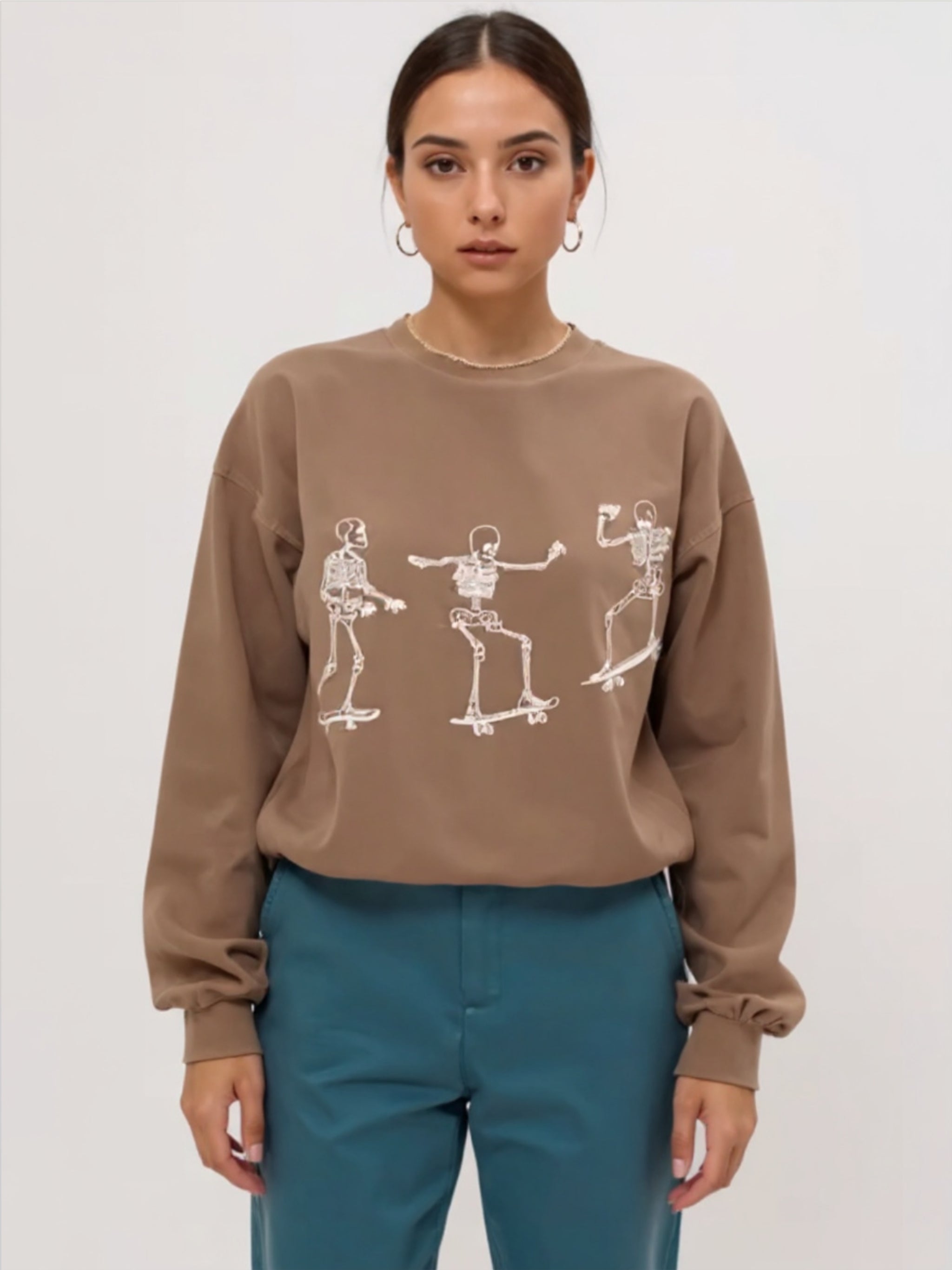 Skeleton Graphic Sweatshirt