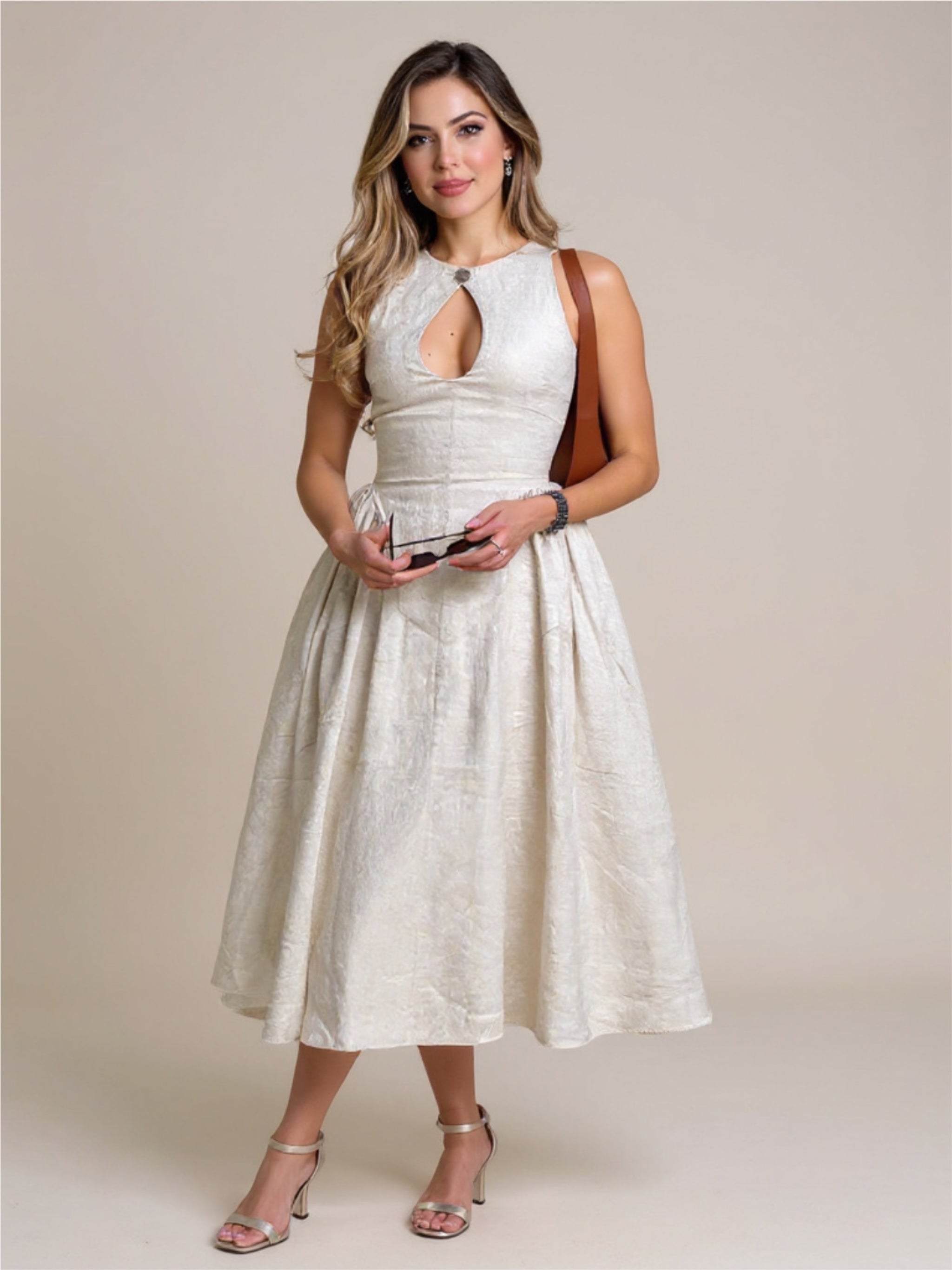 Hollow A-line Dress
