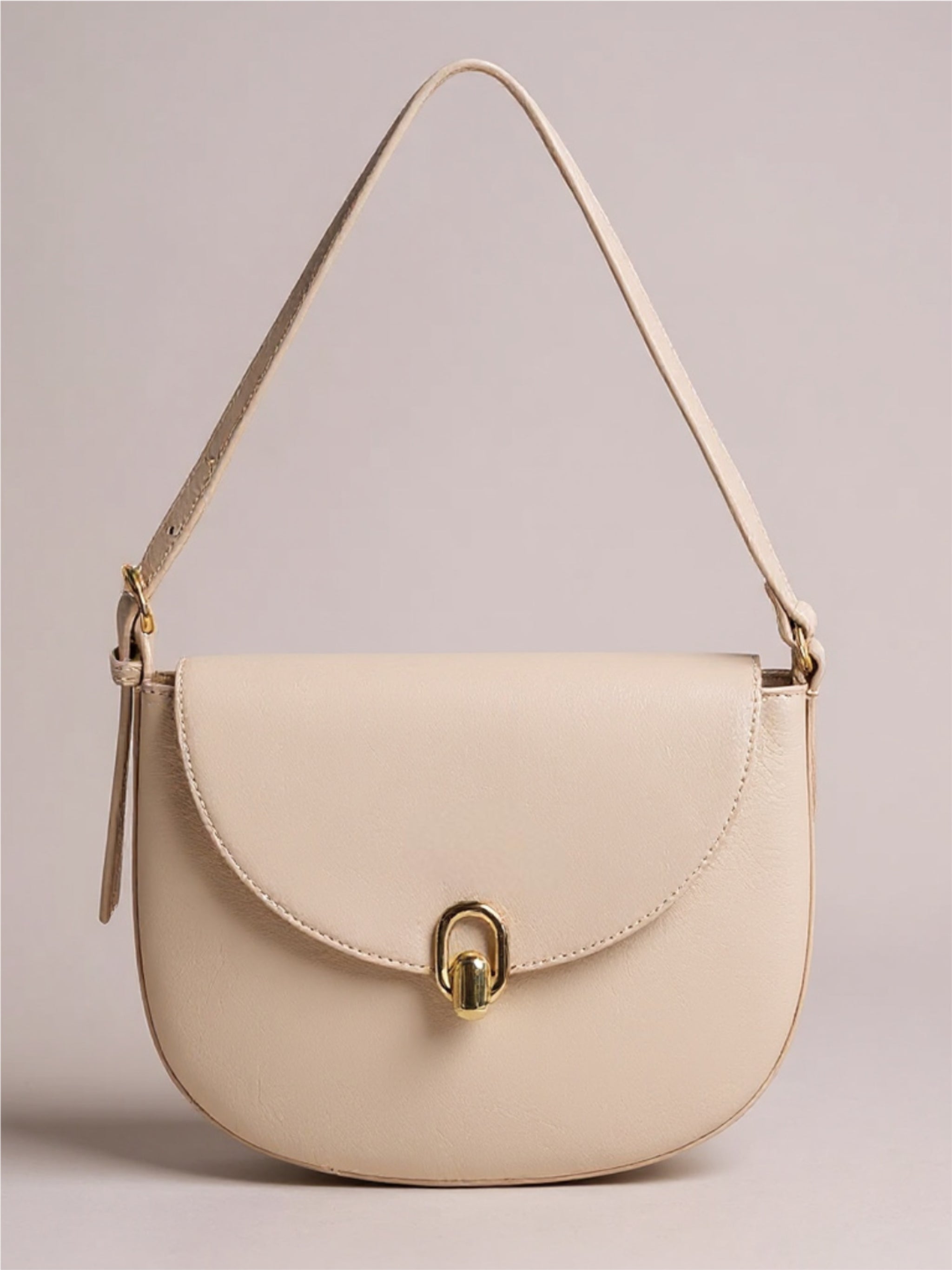 Metal Buckle Shoulder Bag