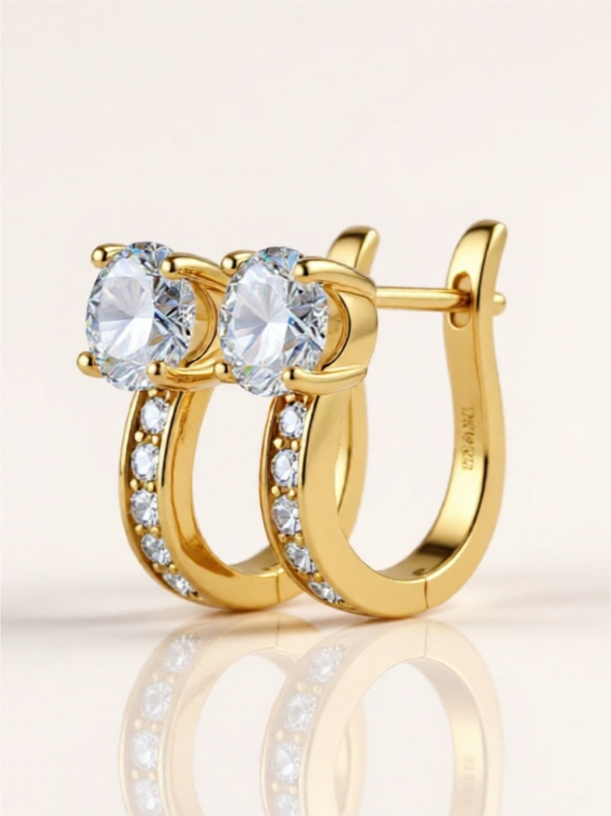 2 Carat Moissanite 925 Sterling Silver Earrings