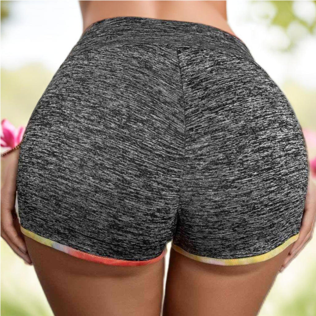 Heathered Wide Waistband Shorts