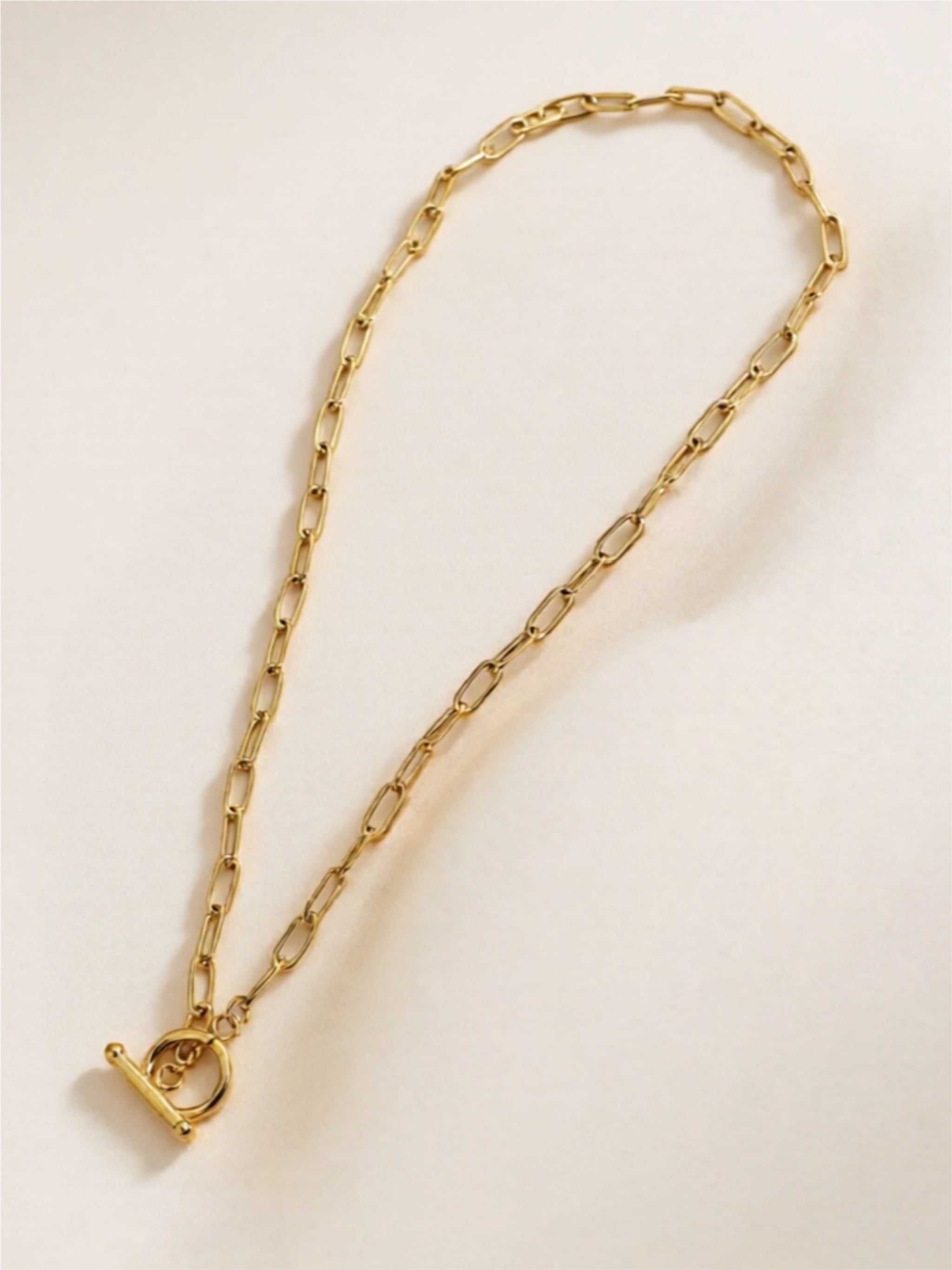 Gold Stainless Steel Chain Necklace